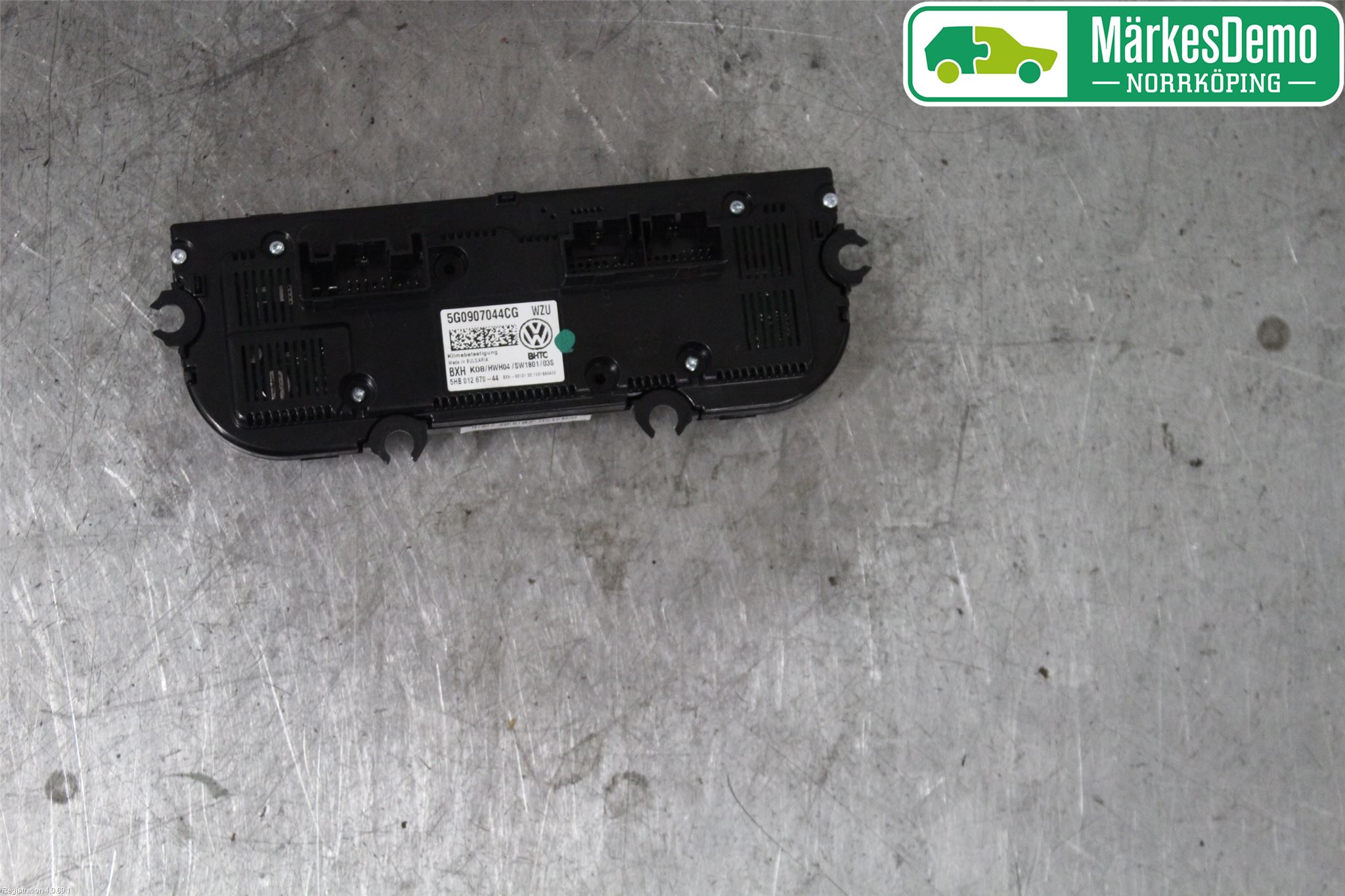 Volkswagen VW GOLF / E-GOLF VII 13-20 Varmeapparat Panel(Regulering)