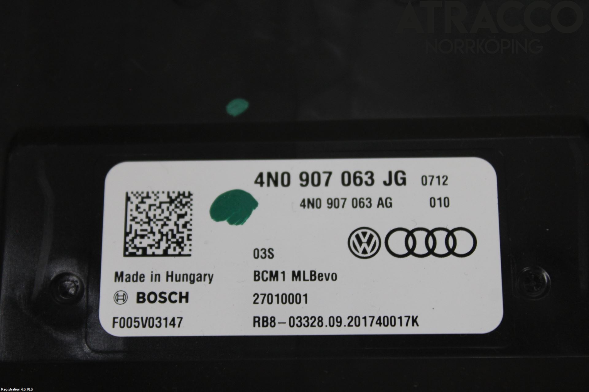 Audi A6 F2/C8 19- Styreenhet Øvrig