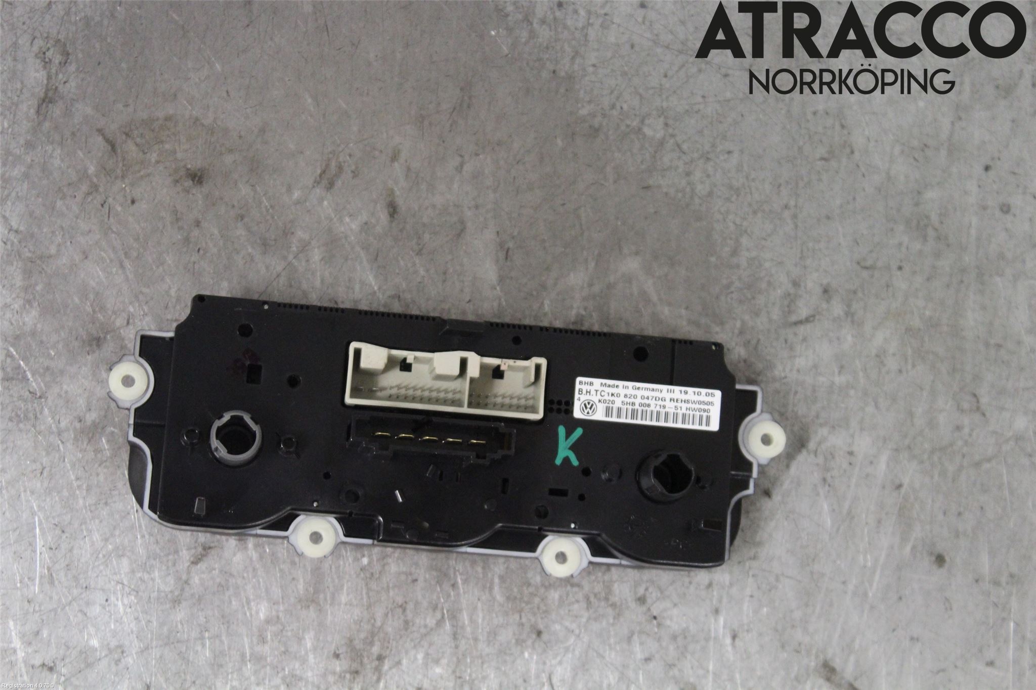 Volkswagen VW GOLF V 04-09 Varmeapparat Panel(Regulering)