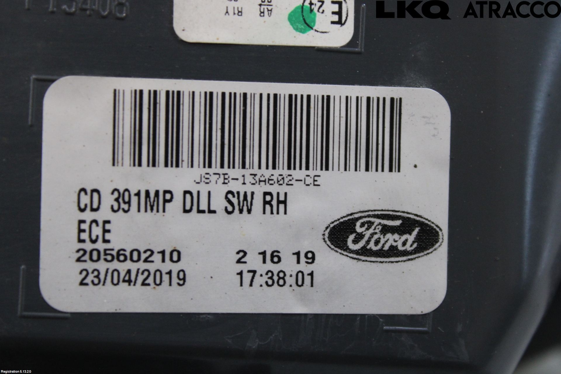 Ford MONDEO 15-22 Baklykt Høyre  På Luke(Indre)