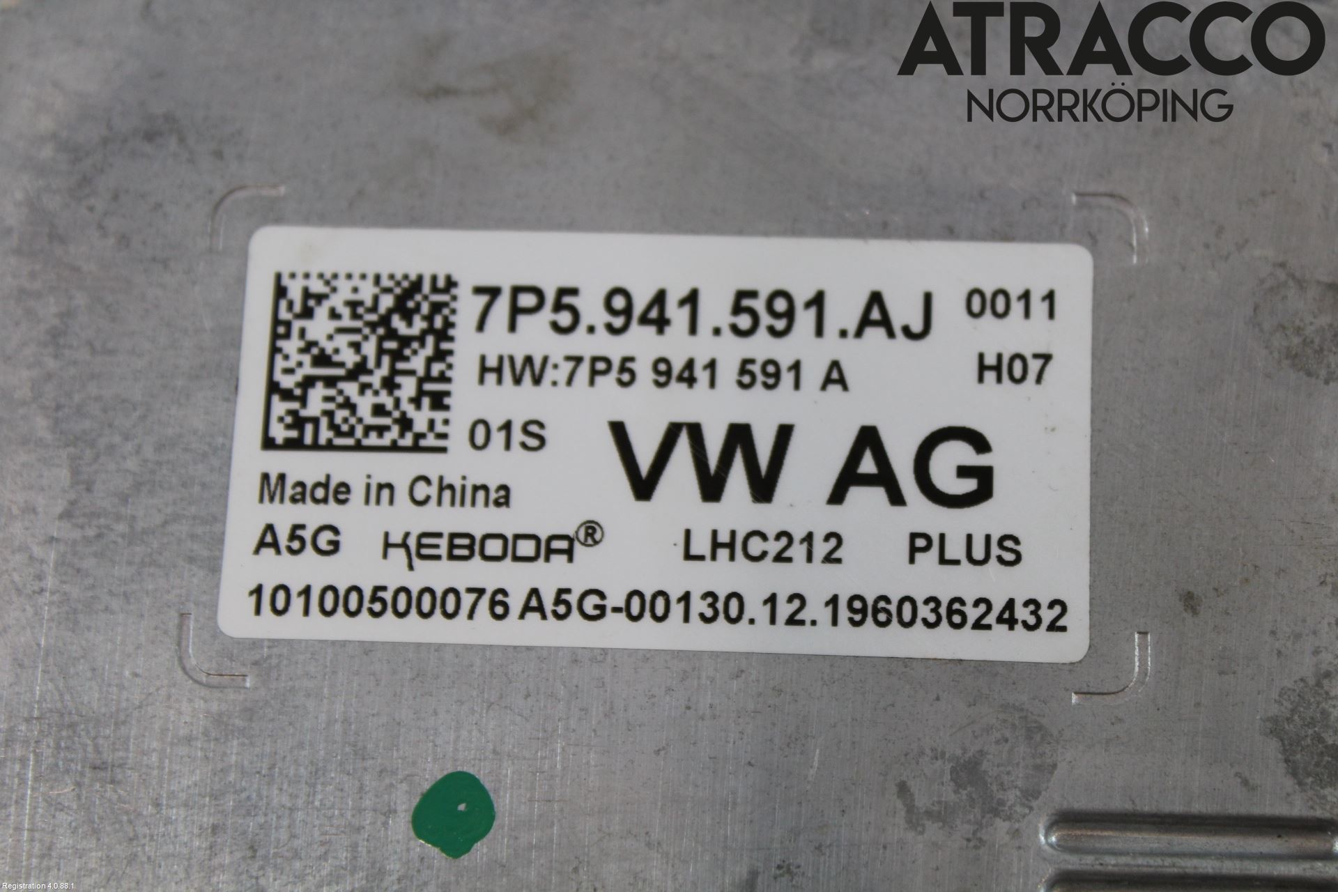 Volkswagen VW GOLF / E-GOLF VII 13-20 Styreenhet Xenon