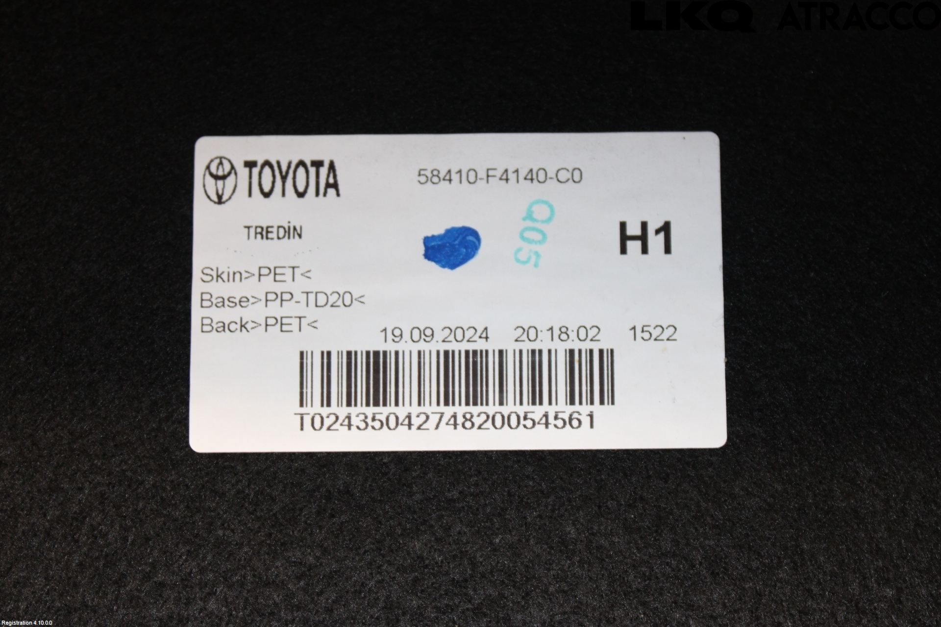 Toyota C-HR 24- Innr Bagasjeromkledsel