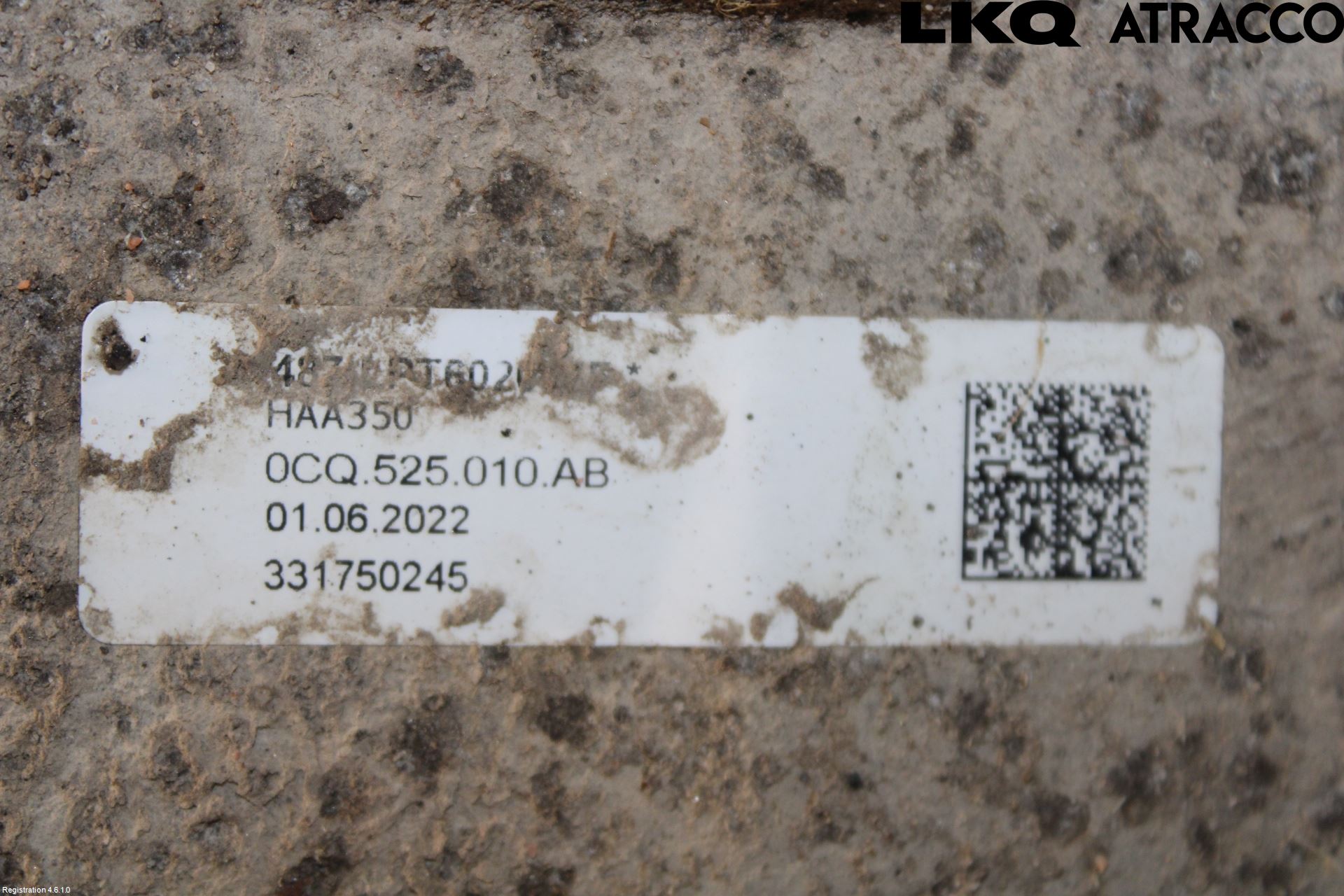 Volkswagen VW T-ROC 18- Bakaksel Kardang Bak -Diff