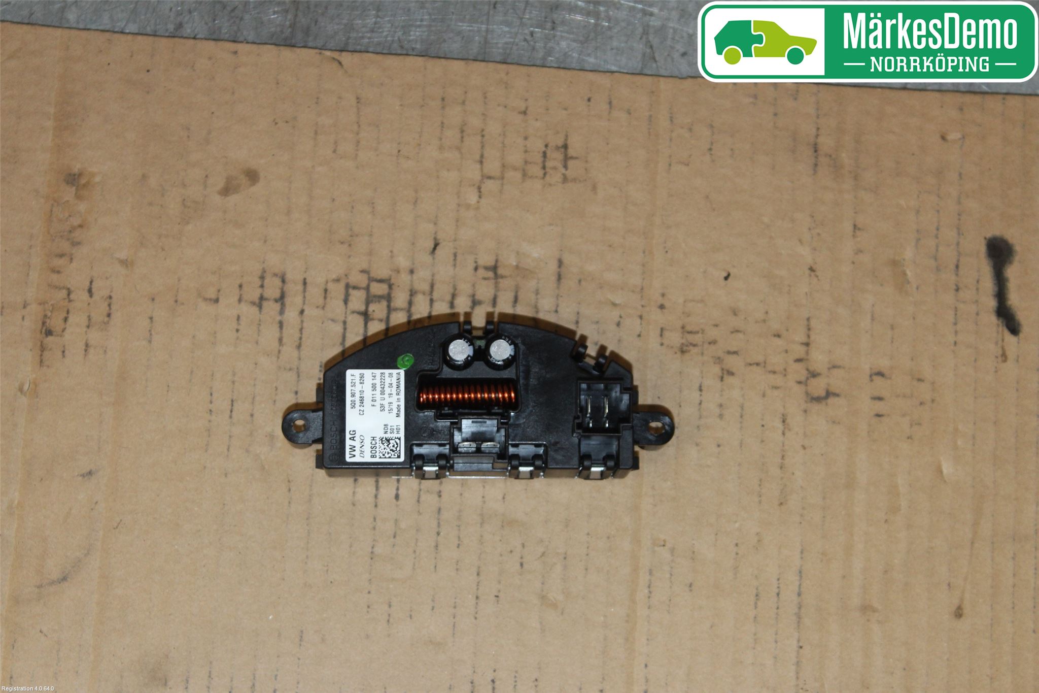 Volkswagen VW PASSAT 15-19 Varmeapparat Viftemotstand