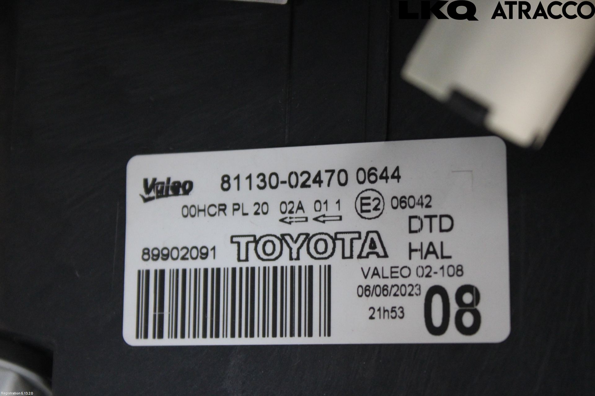 Toyota AURIS 10-12 Frontlykt Høyre