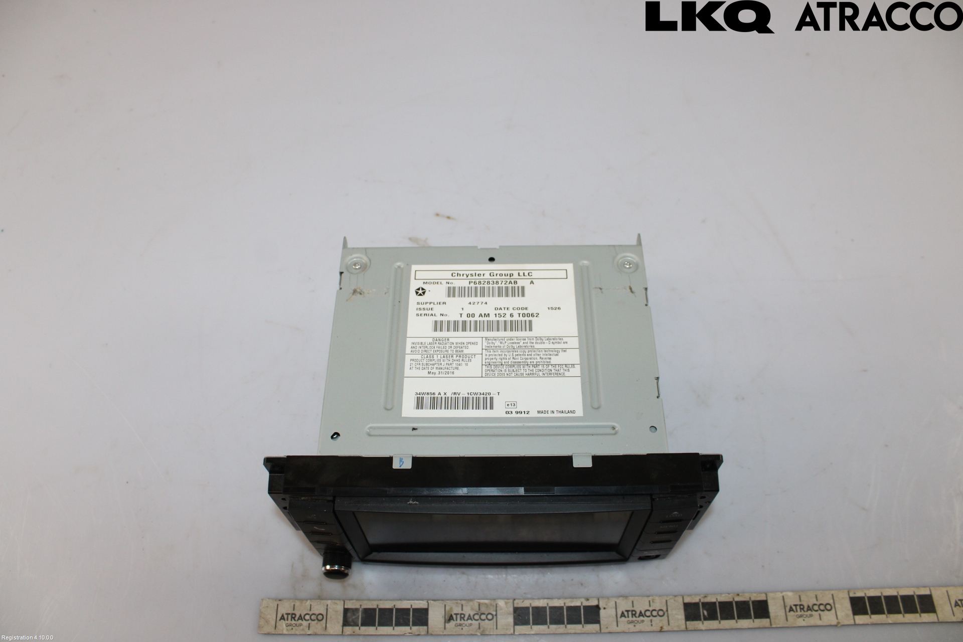 Jeep WRANGLER Stereo Radio Med Cd