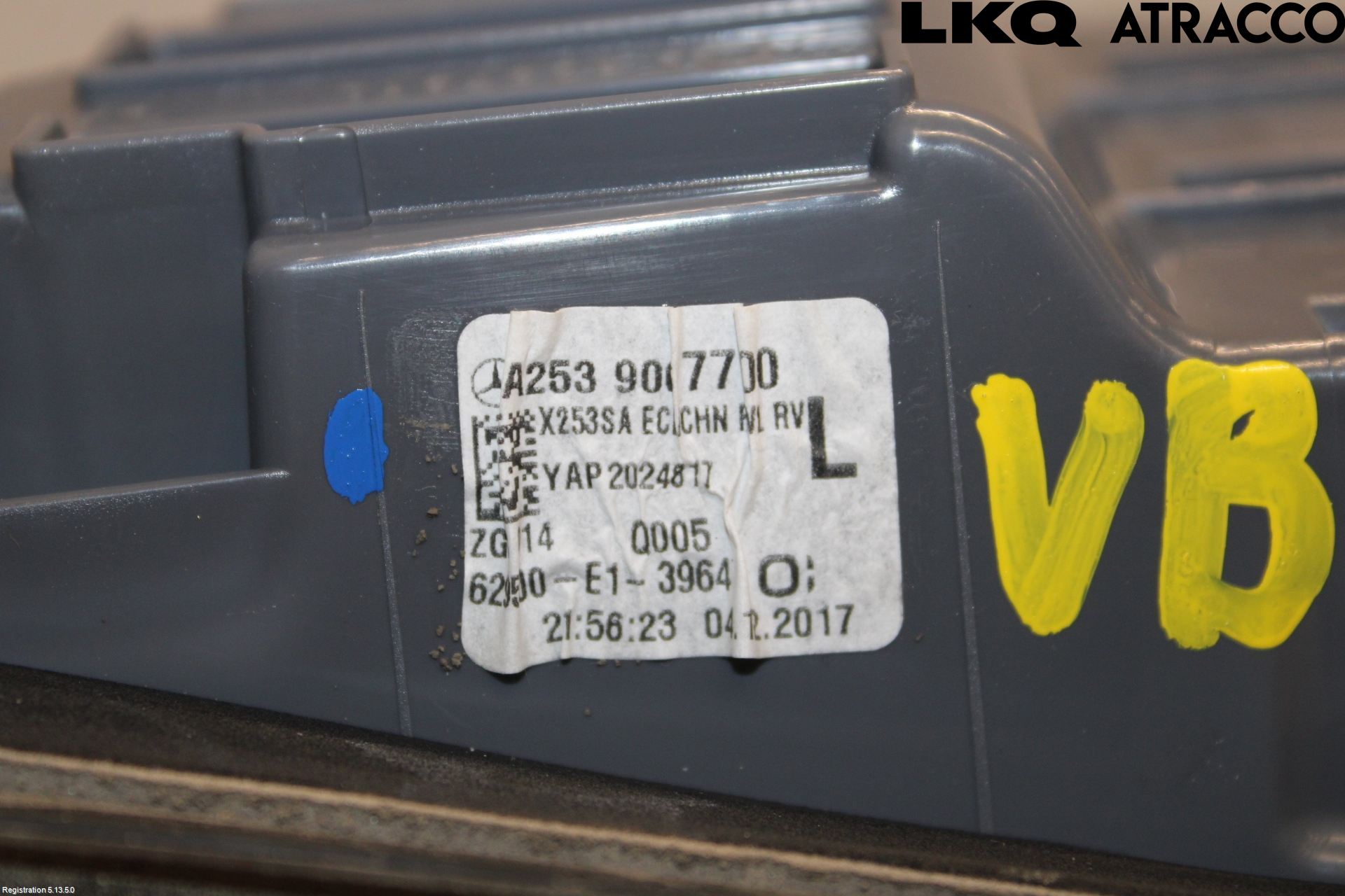Mercedes-Benz MB GLC-KLASS (X253/C253) 15-22 Baklykt Venstre  På Luke(Indre