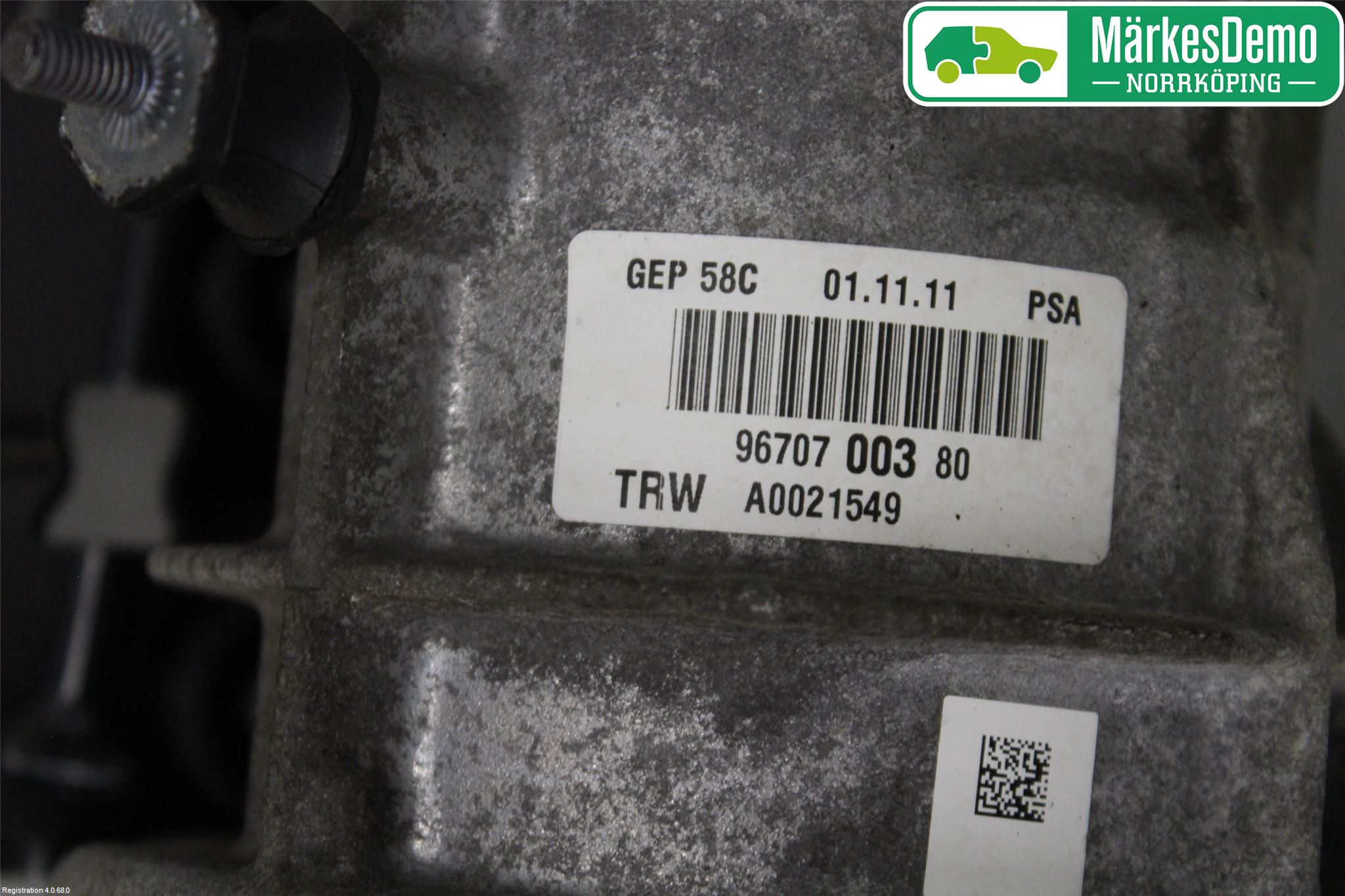 Peugeot 308 08-13 Servostyring Eletrisk Pumpe
