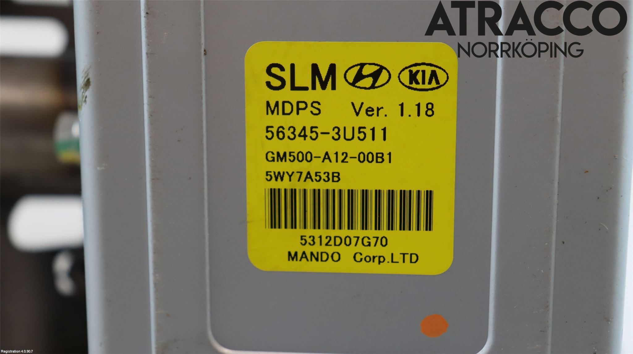 Kia SPORTAGE (SL) 11-15 Rattakselaggregat Innebygd Servo