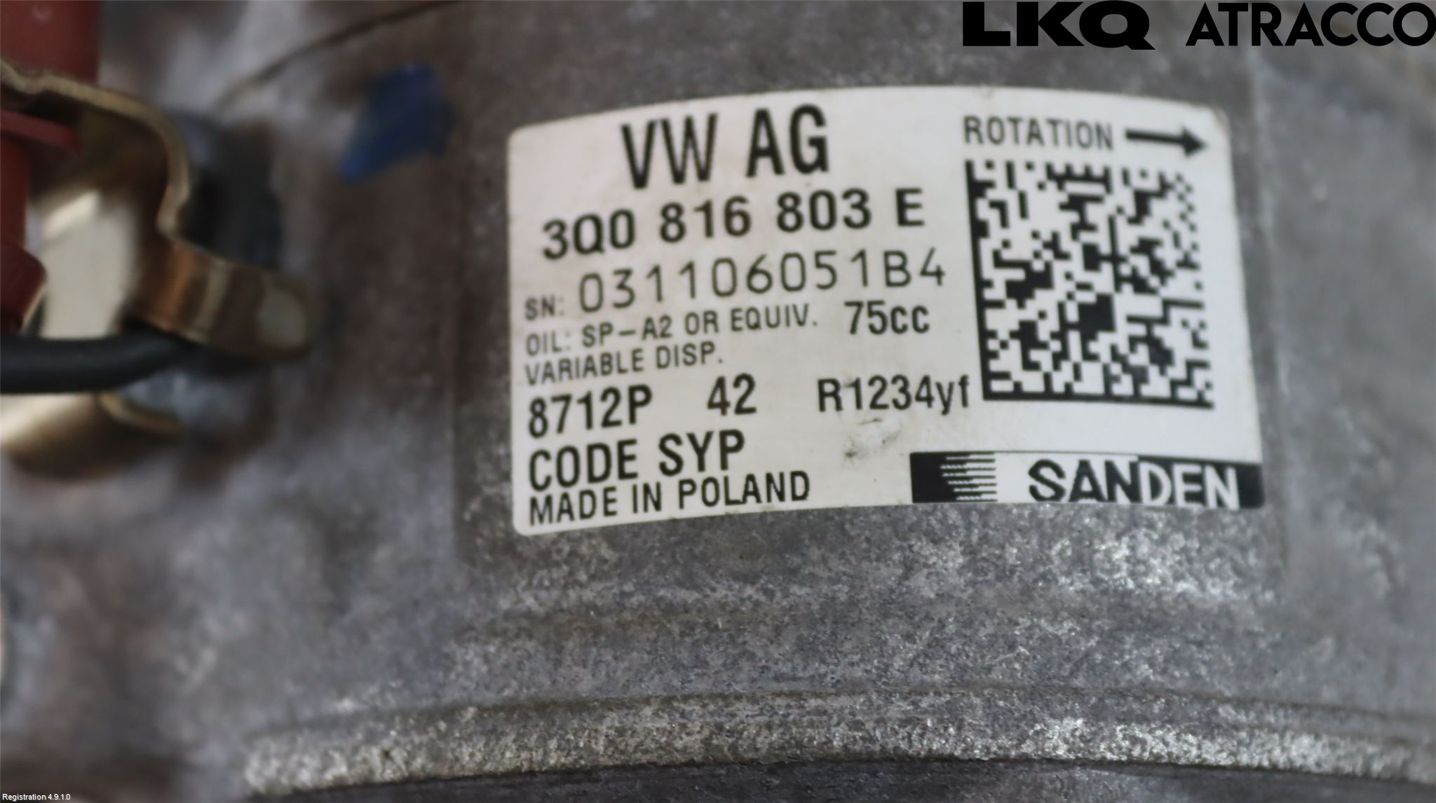 Volkswagen VW PASSAT 20-24 Varme Ac Kompressor