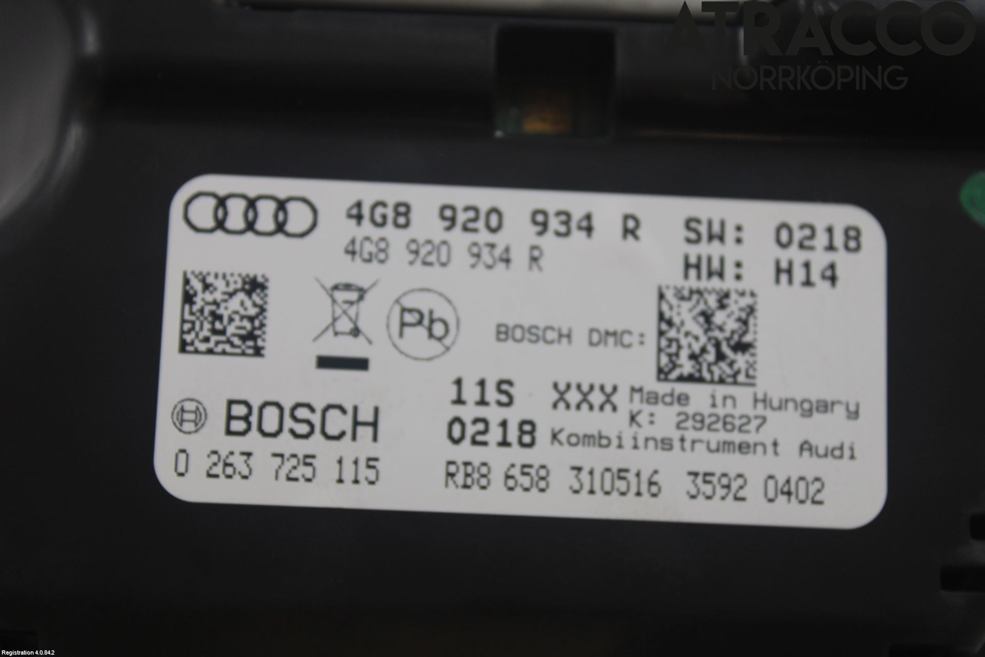 Audi A6/S6 4G 11-18 Instr Kombinert