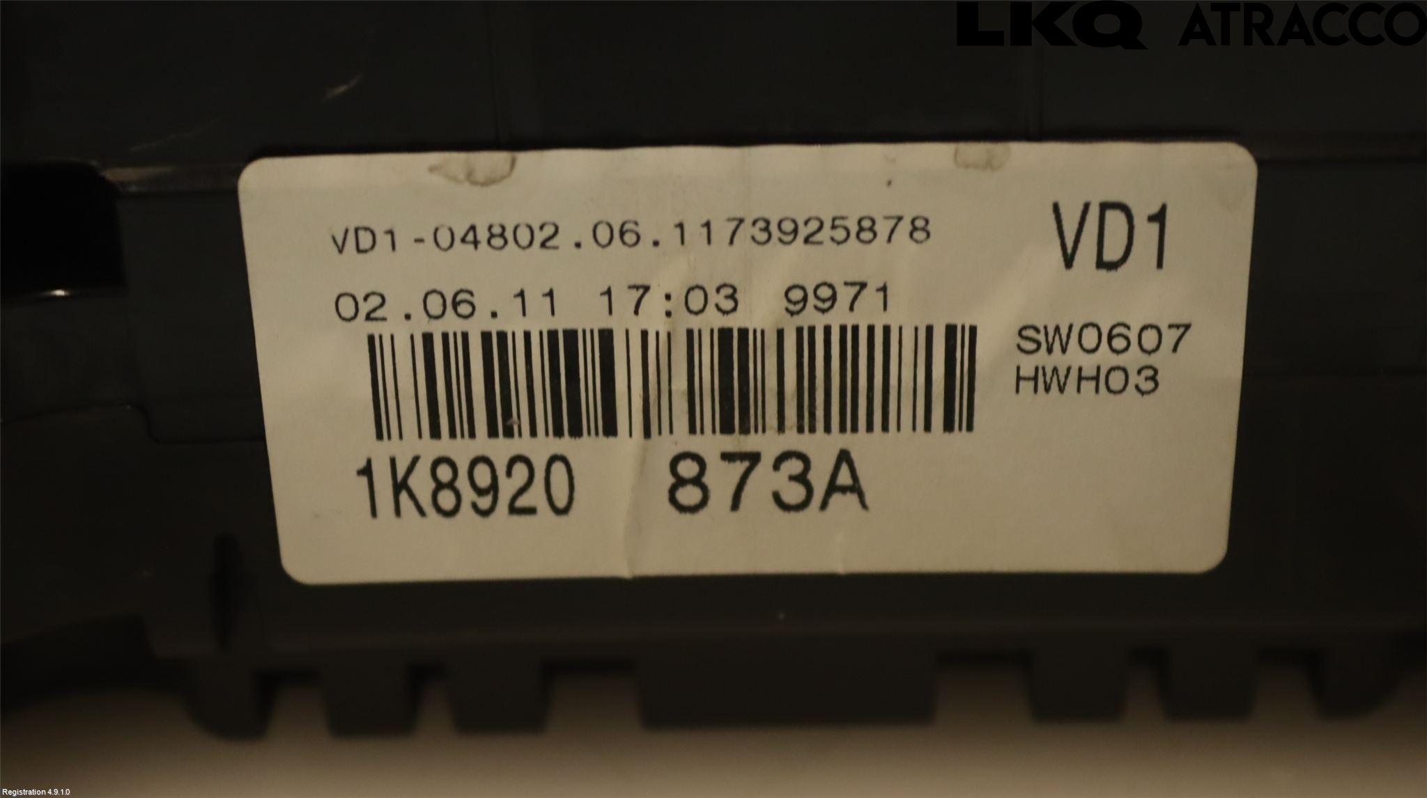 Volkswagen VW SCIROCCO 09-17 Instr Kombinert