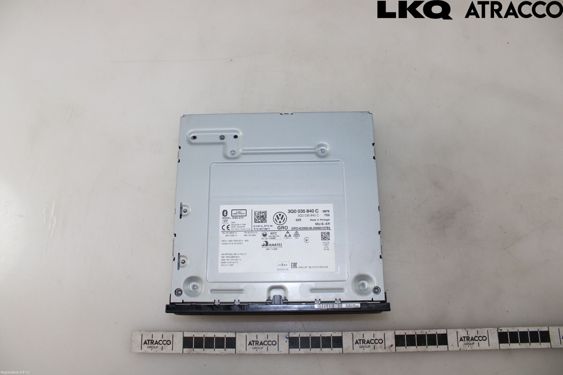 Volkswagen VW GOLF / E-GOLF VII 13-20 Stereo Radio Med Cd