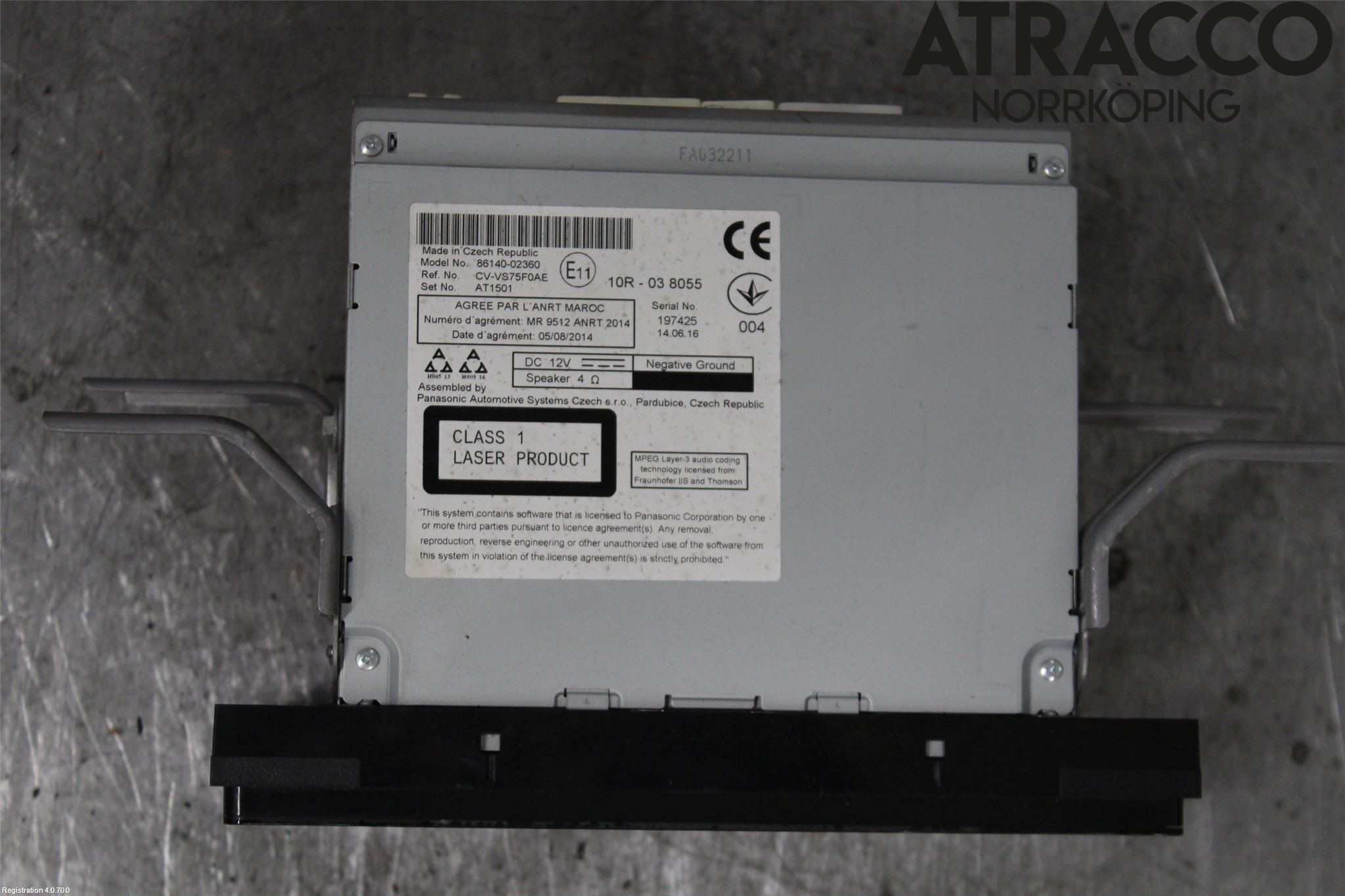 Toyota AURIS 13-19 Stereo Radio Med Cd