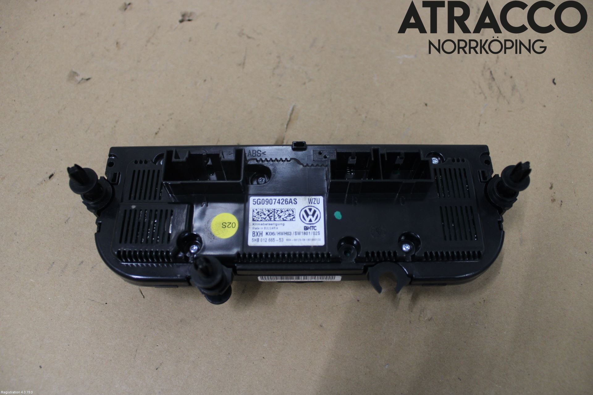 Volkswagen VW GOLF / E-GOLF VII 13-20 Varmeapparat Panel(Regulering)