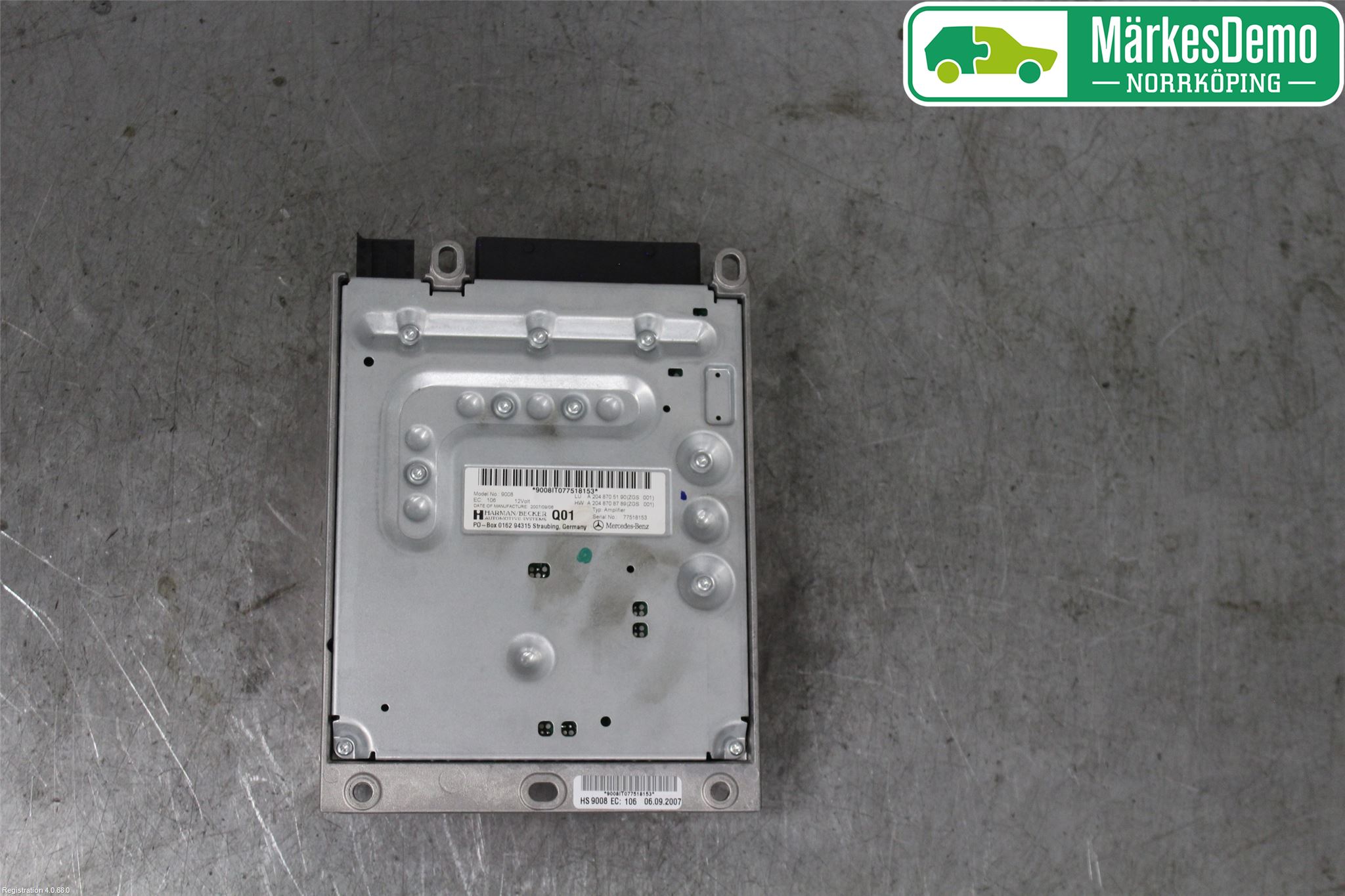 Mercedes-Benz MB C-KLASS (W204) 07-15 Stereo Forsterker