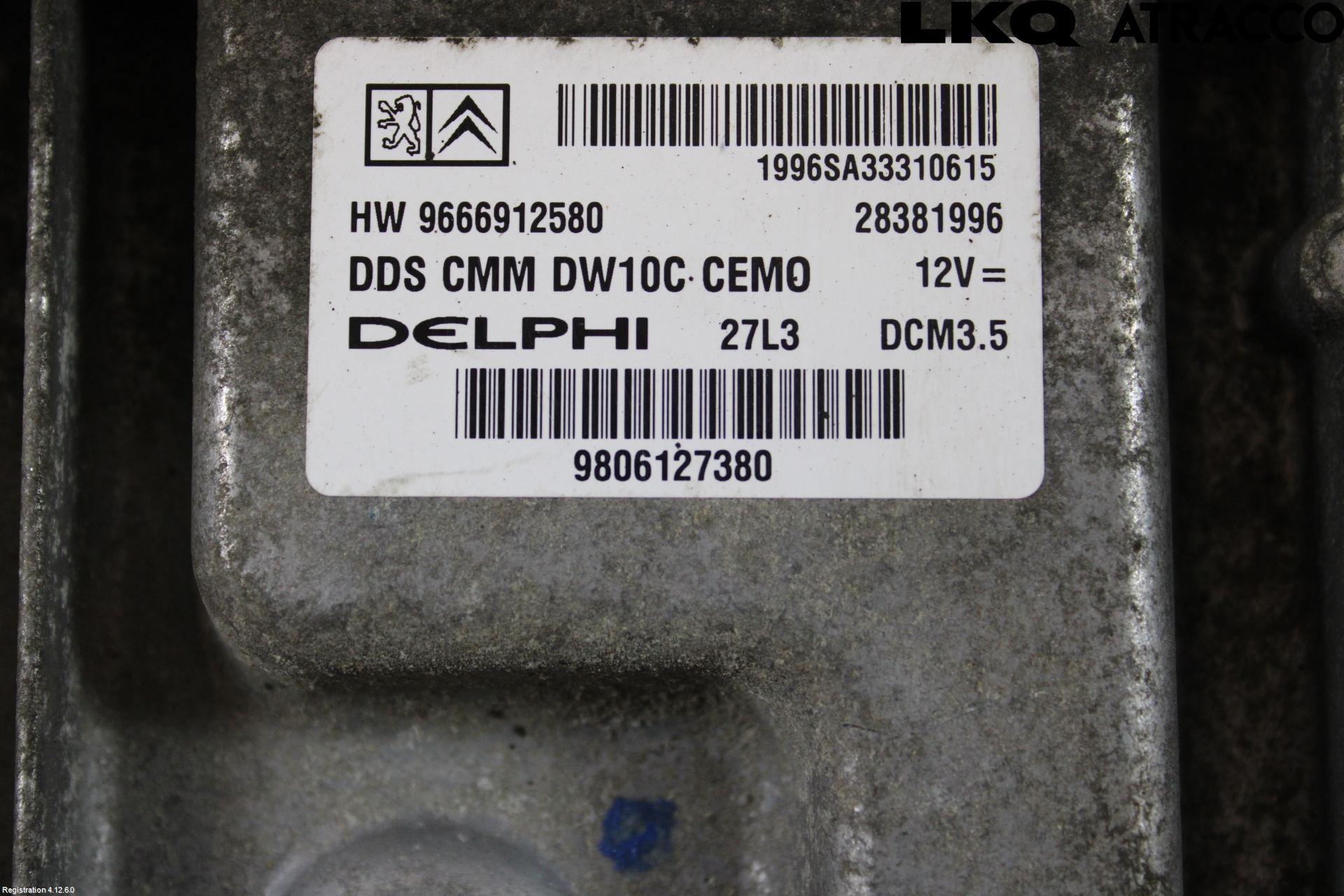 Citroen JUMPY 07-16 Styreenhet Dieselpumpe