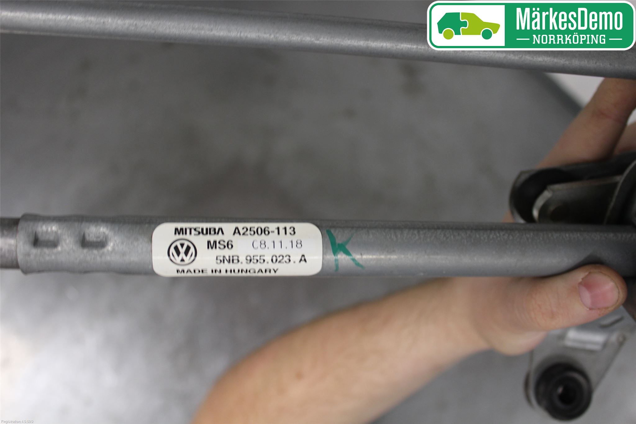 Volkswagen VW TIGUAN 16-24 Viskeroverføring Frontrute