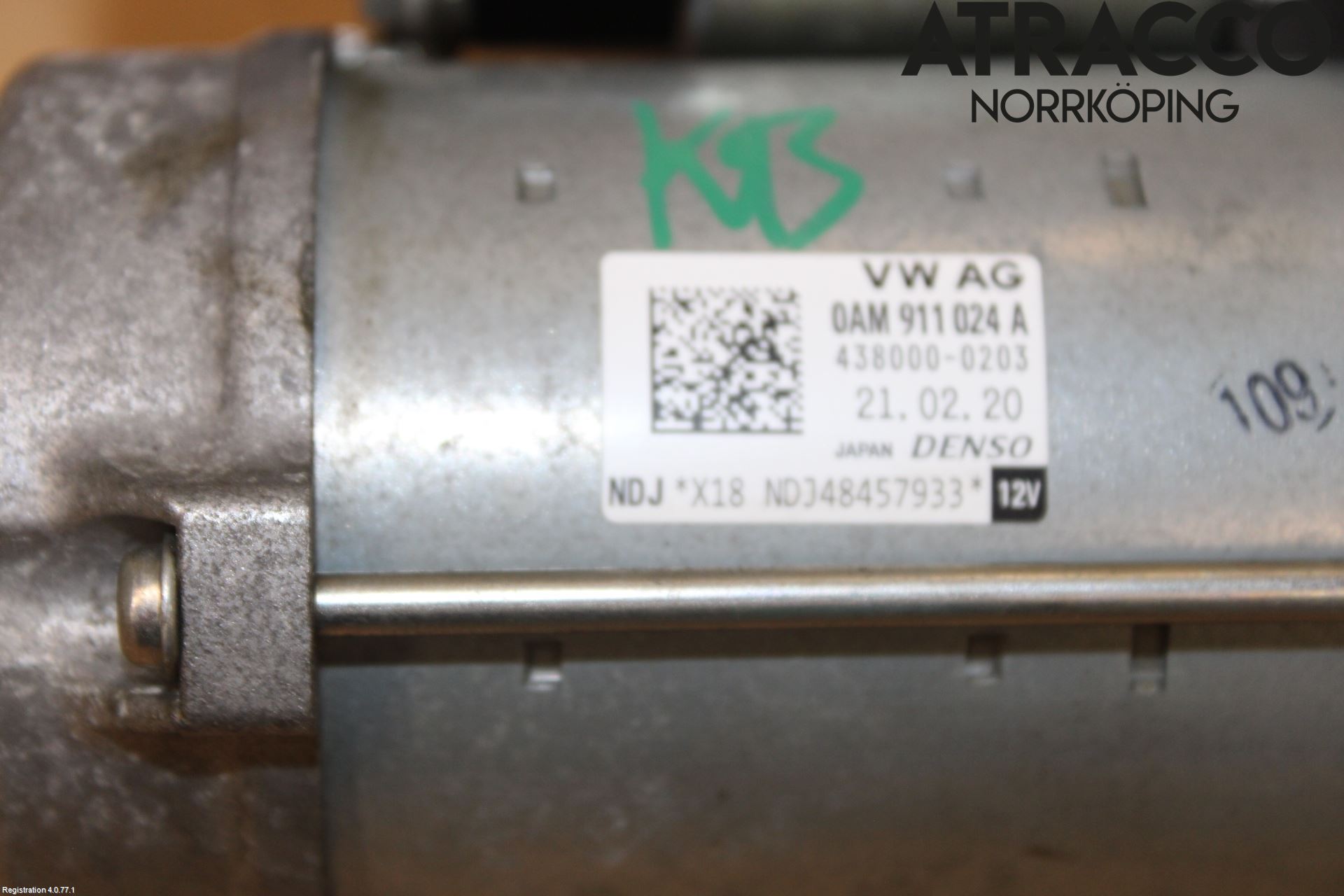 Skoda SCALA 19- Startmotor