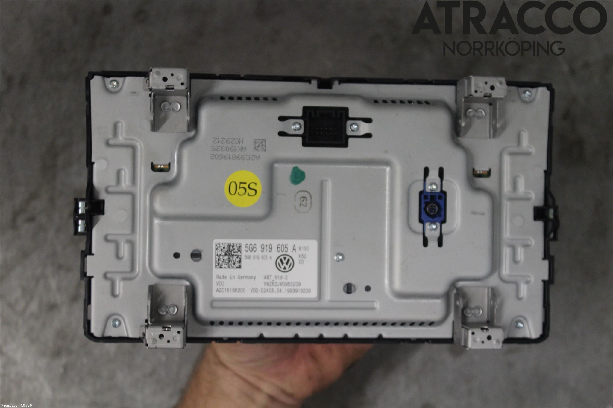 Volkswagen VW GOLF / E-GOLF VII 13-20 Multifunktionsdisplay