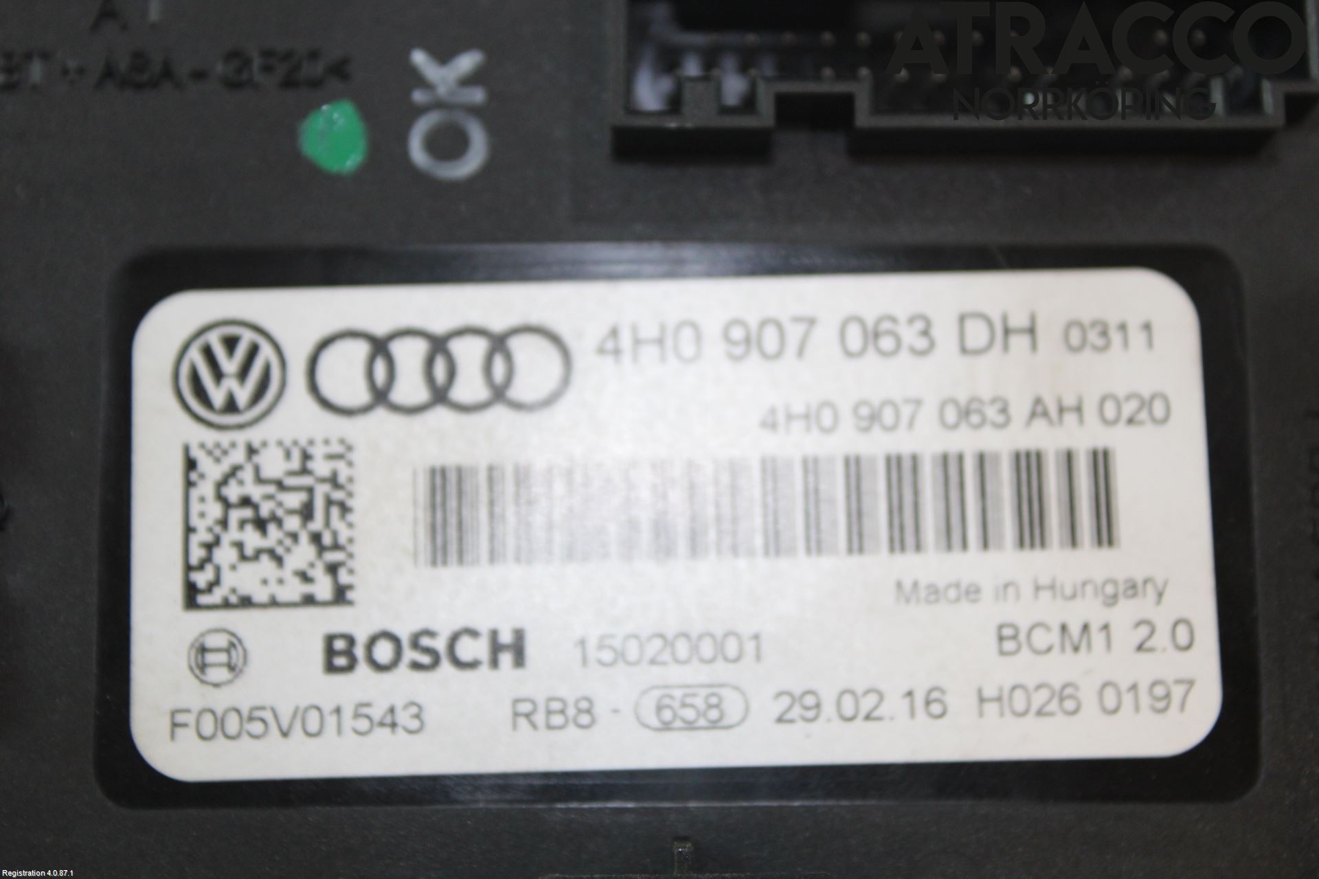Audi A6/S6 4G 11-18 Styreenhet Klima