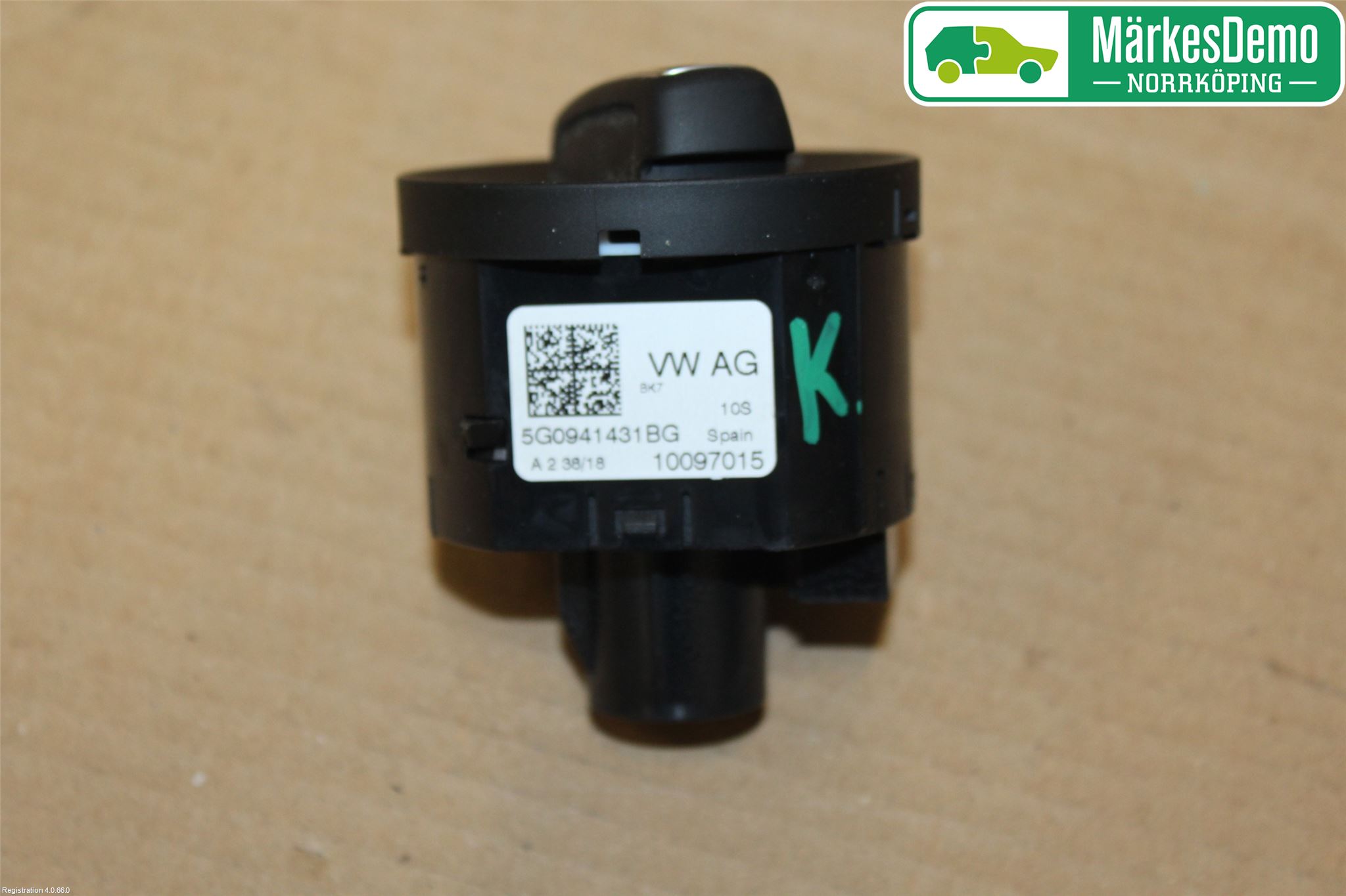Volkswagen VW GOLF / E-GOLF VII 13-20 Bryter Hovedlys