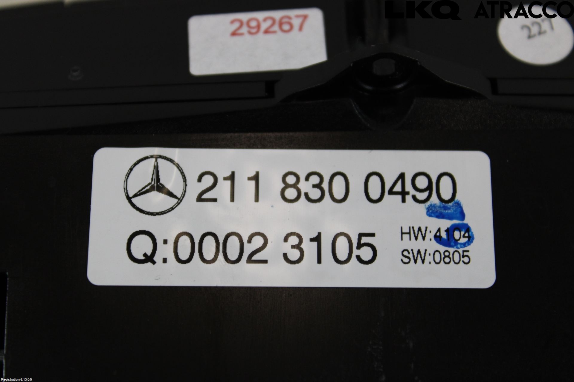Mercedes-Benz MB E-KLASS (W211) 02-09 Varmeapparat Panel(Regulering)