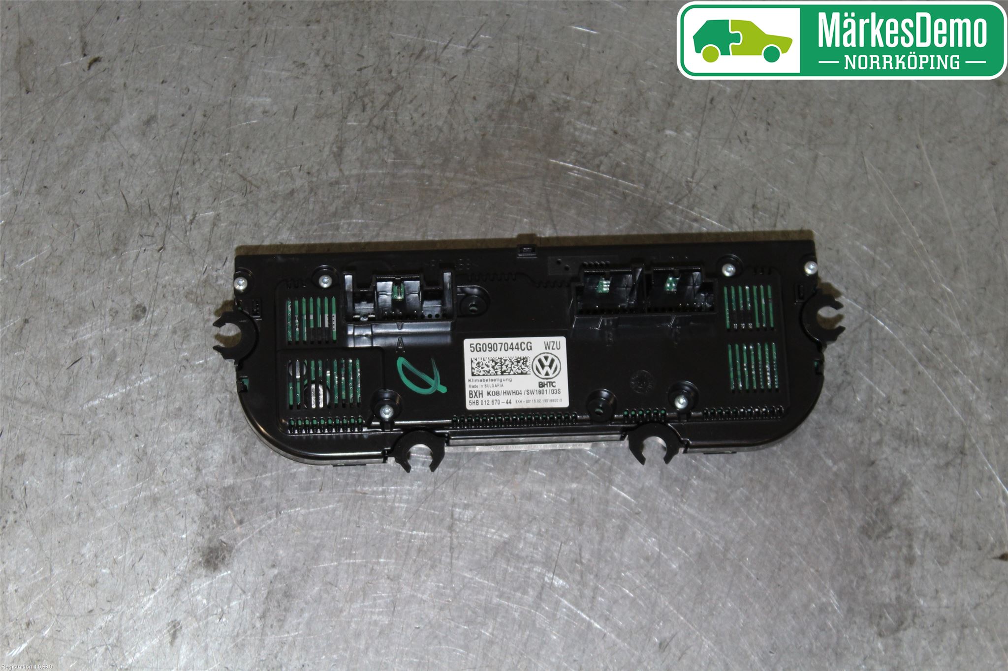 Volkswagen VW GOLF / E-GOLF VII 13-20 Varmeapparat Panel(Regulering)