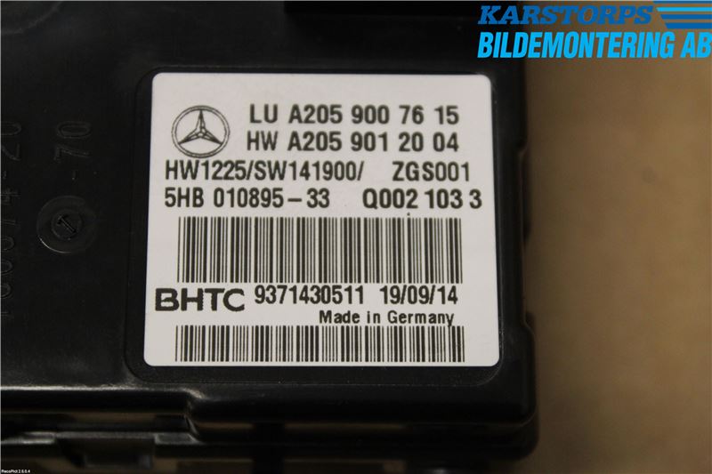 Mercedes-Benz MB C-KLASS (W205) 14-21 Styreenhet Kupevarme