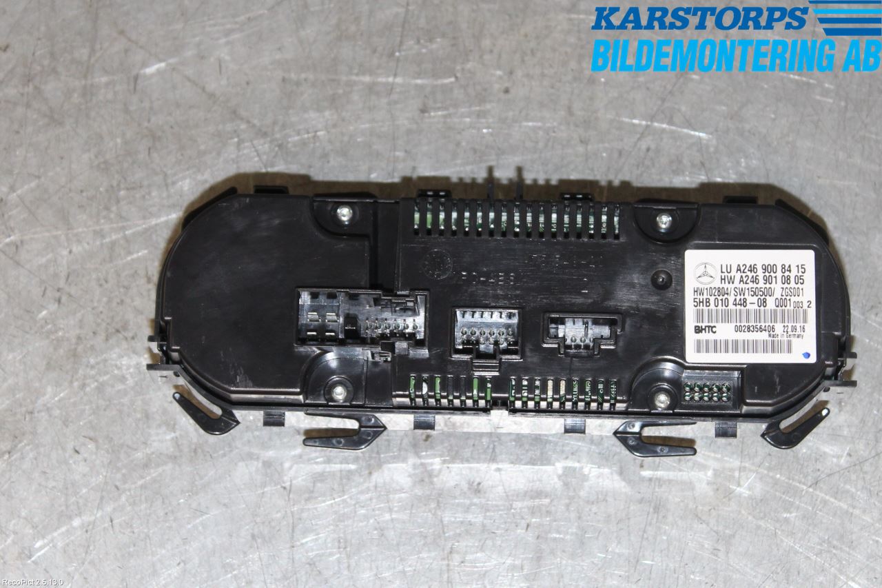 Mercedes-Benz MB CLA-KLASS (C117/X117) 13-19 Varmeapparat Panel(Regulering)
