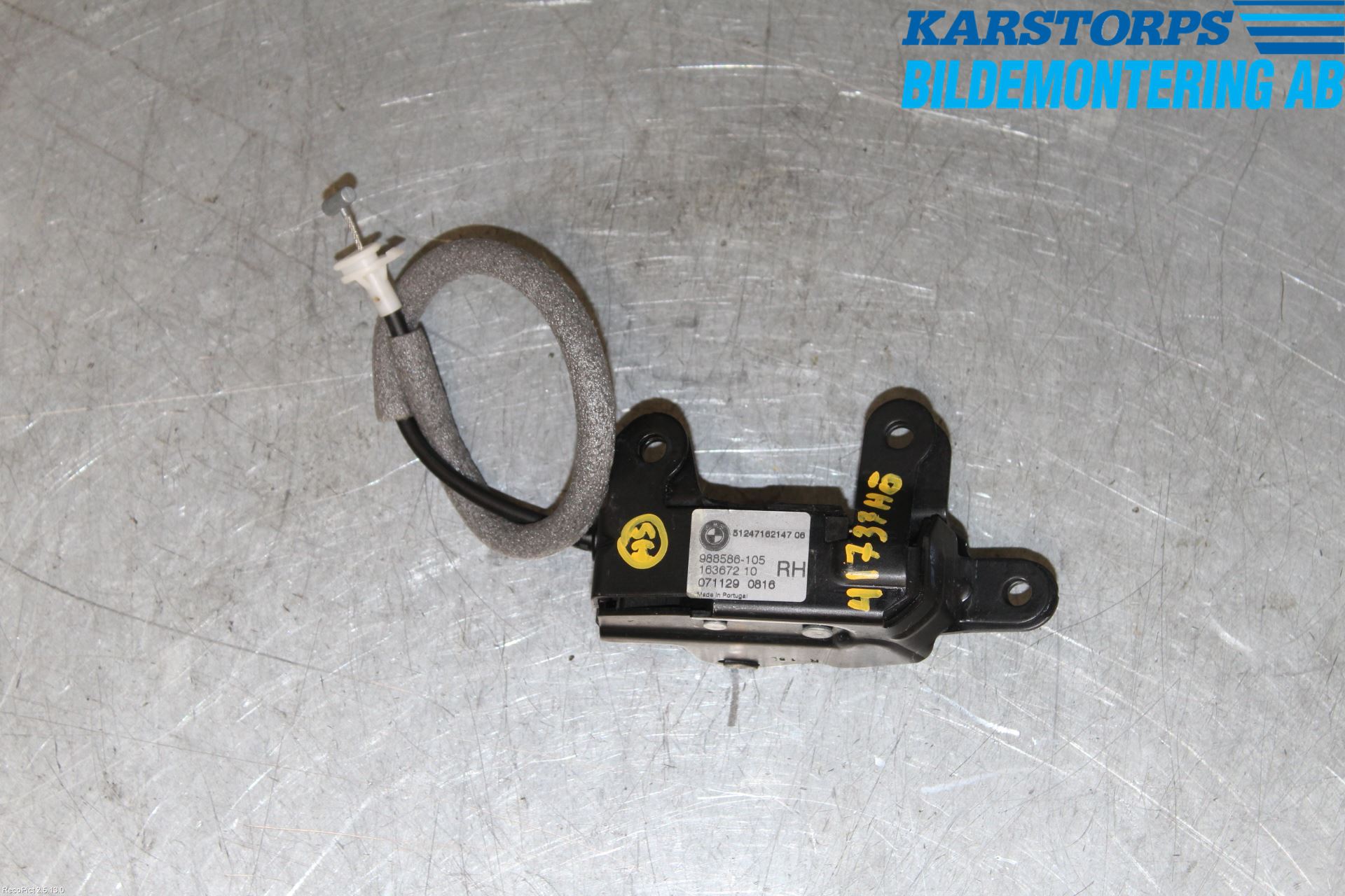 BMW X5 E70 07-13 Bakluke-Lokk Låsekasse