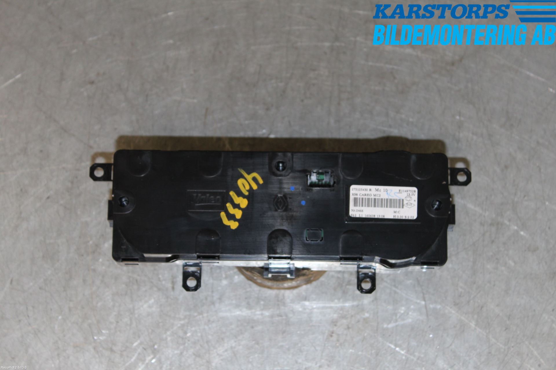 Renault CLIO IV 12-16 Varmeapparat Panel(Regulering)