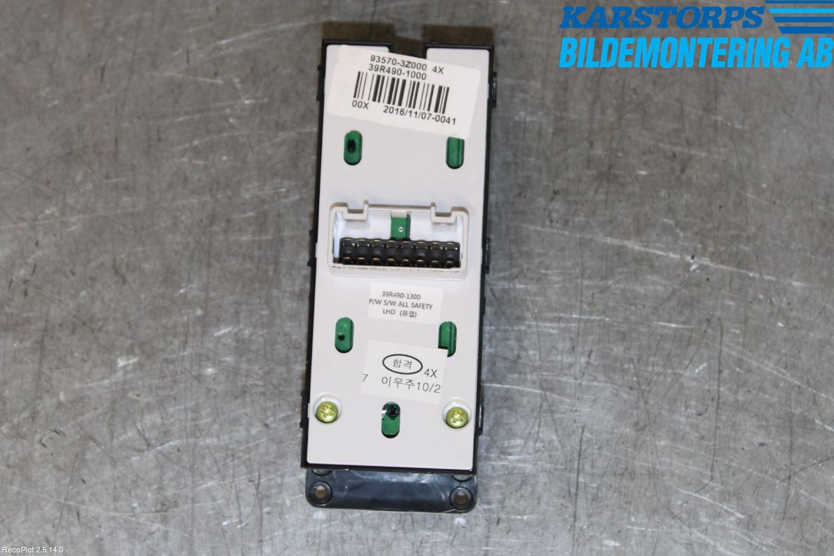 Hyundai i40 16-18 Bryter Vindusheis