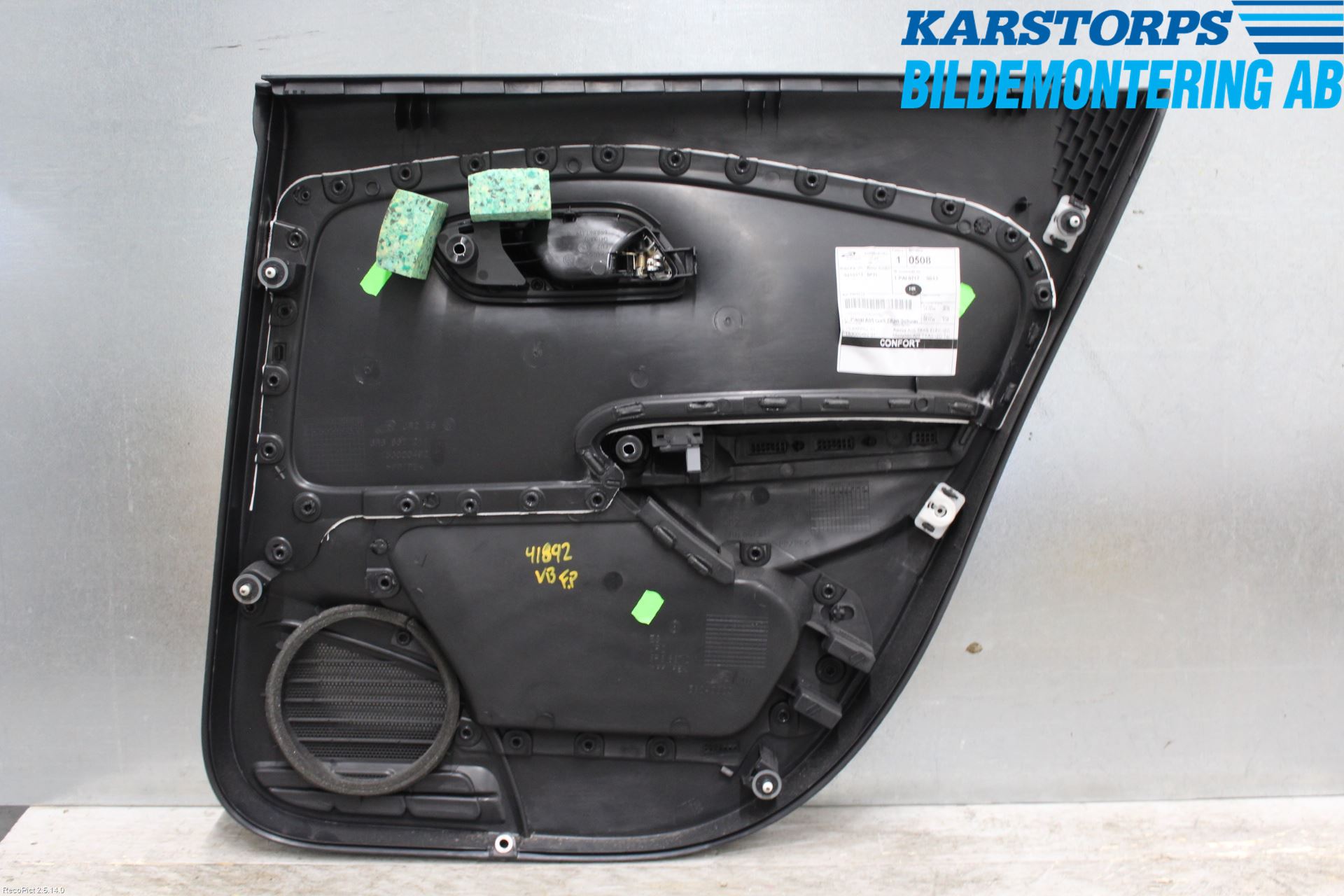 Volkswagen VW POLO 10-17 Innr Dørtrekk Venstre