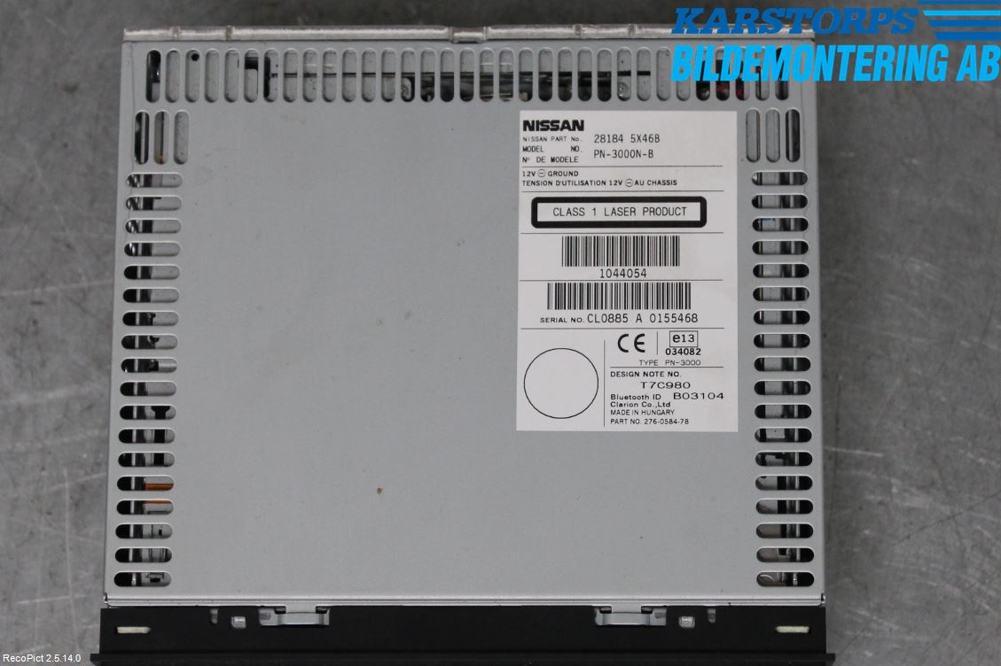 Nissan NAVARA 05-16 Stereo Radio Med Cd