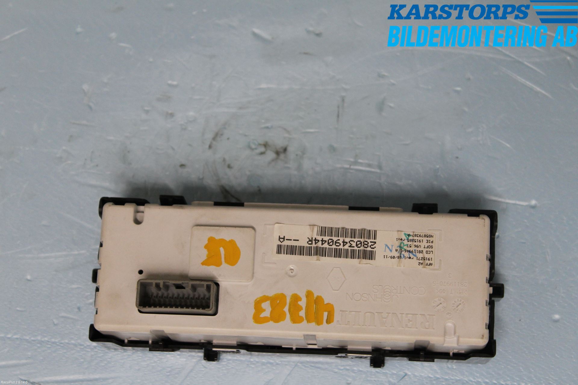 Renault MEGANE III 09-15 Instr Varselys - Display