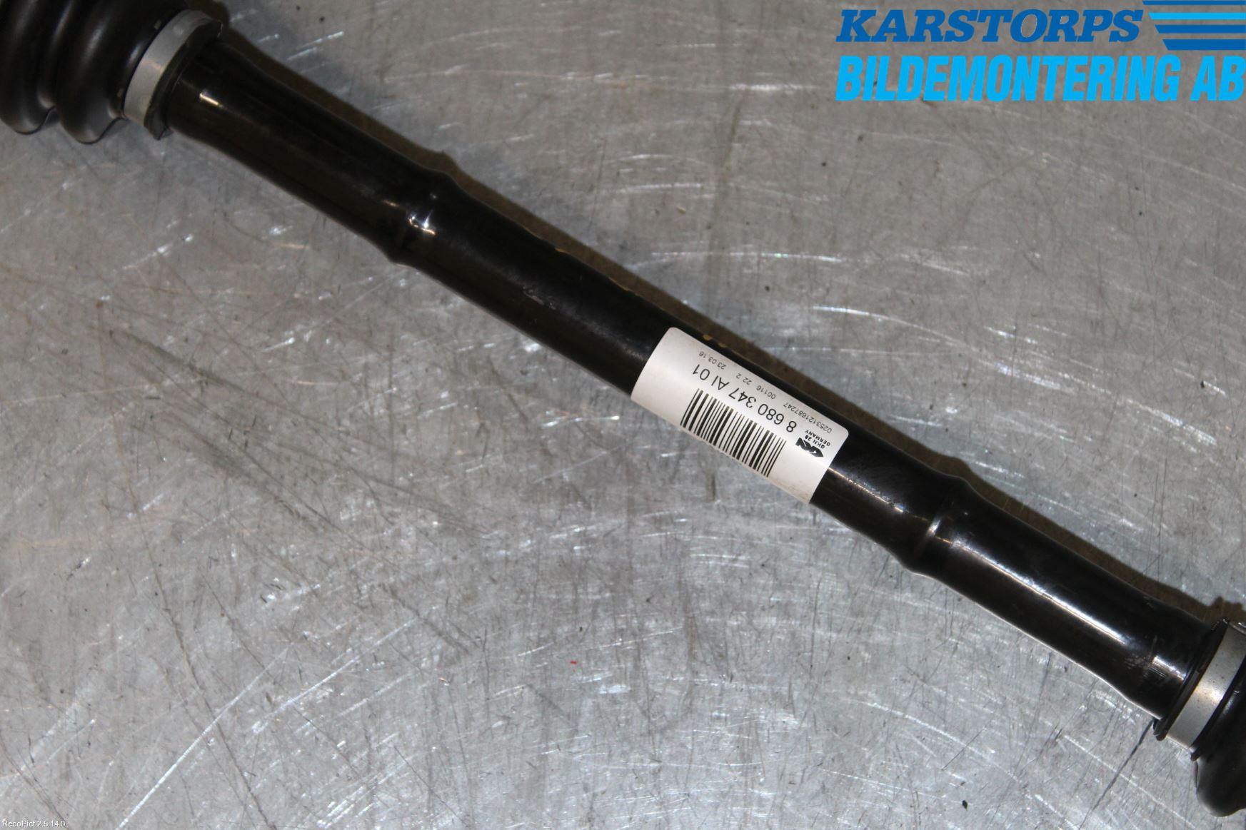 BMW 1 F20/F21 11-19 Drivaksel Bak Kompl Venstre