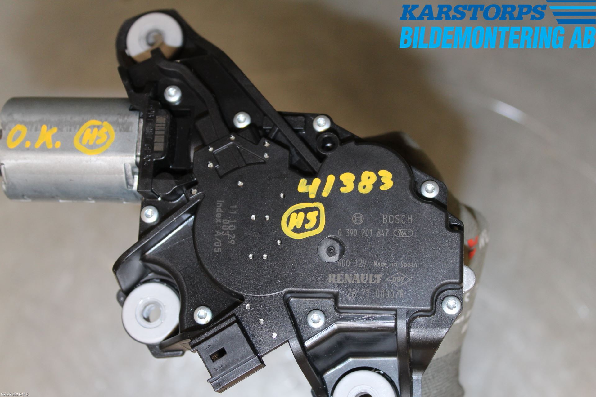 Renault MEGANE III 09-15 Viskermotor Bakluke