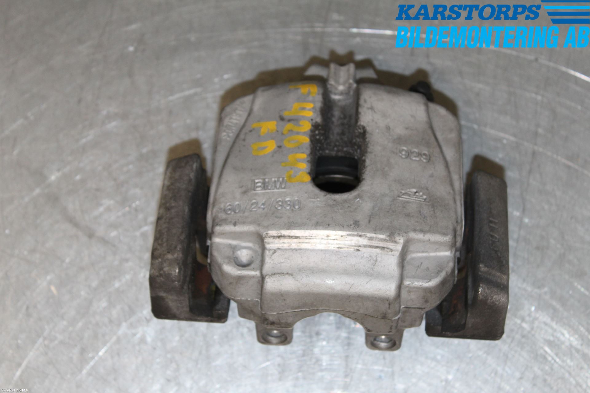 BMW 5 F10/F11/F18 09-17 Bremsecaliper Foran Høyre