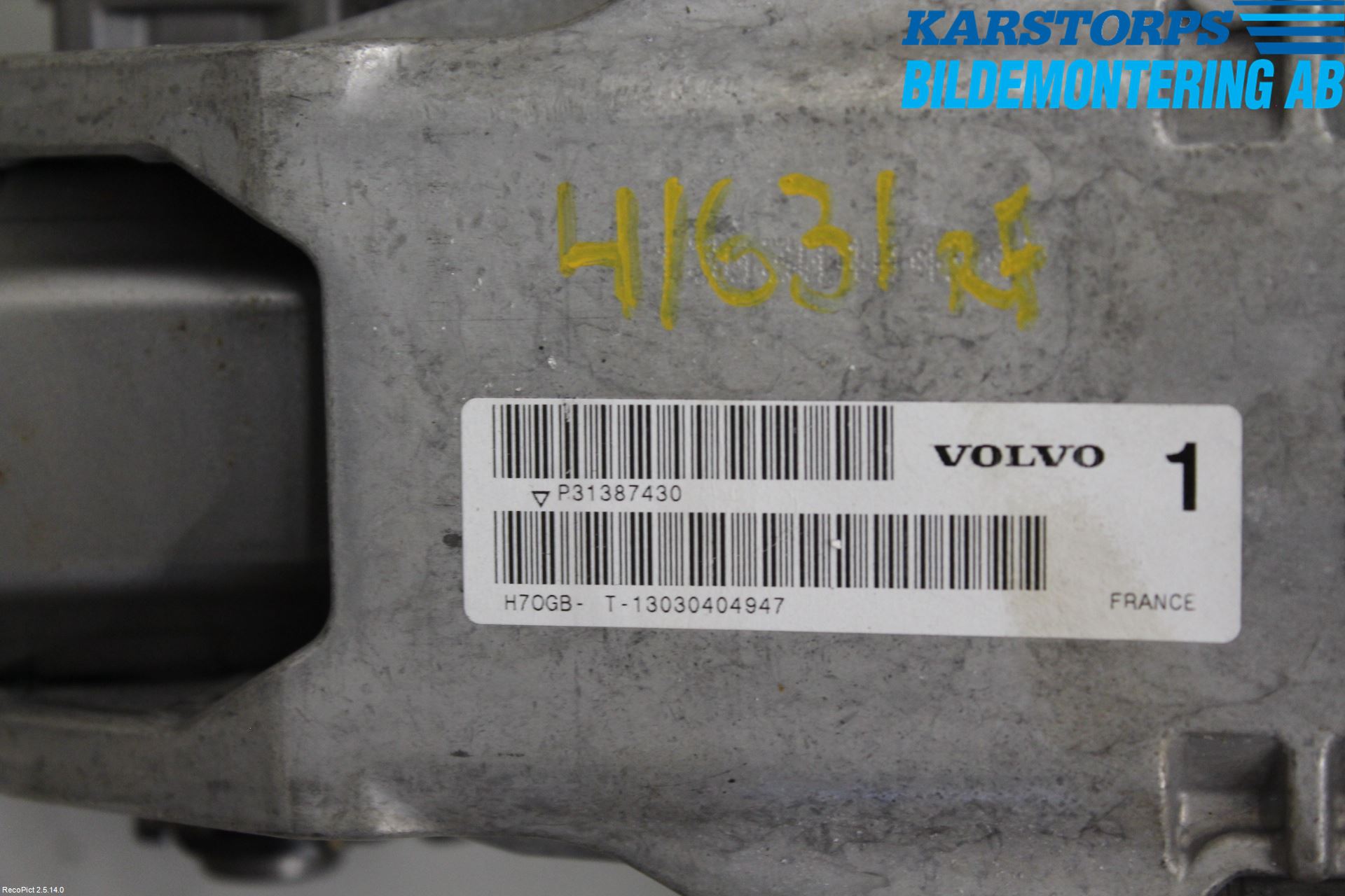 Volvo V60 11-13 Rattakselaggregat Justerbart