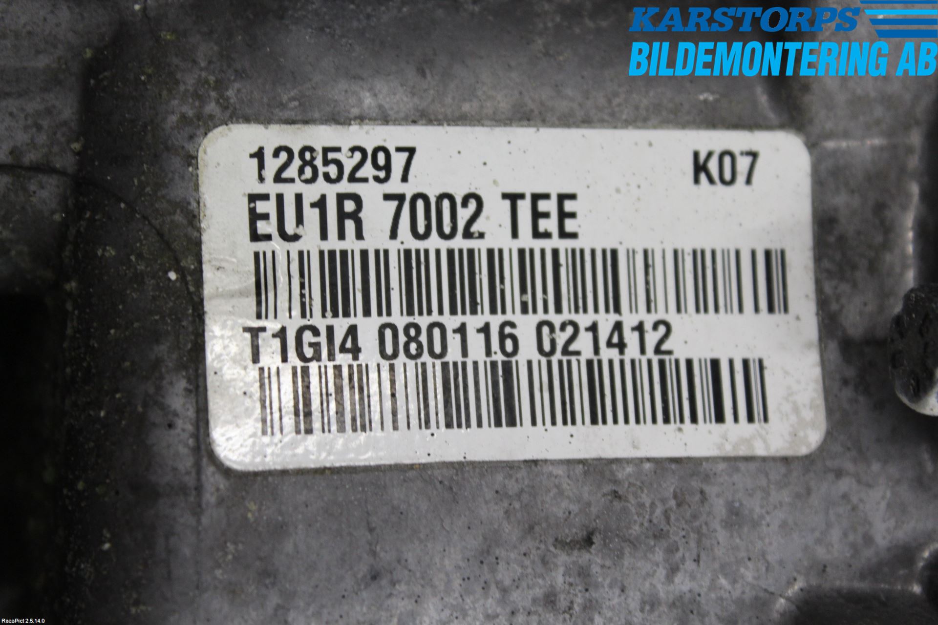 Volvo S60 14-18 Gearkasse 6 Trinn