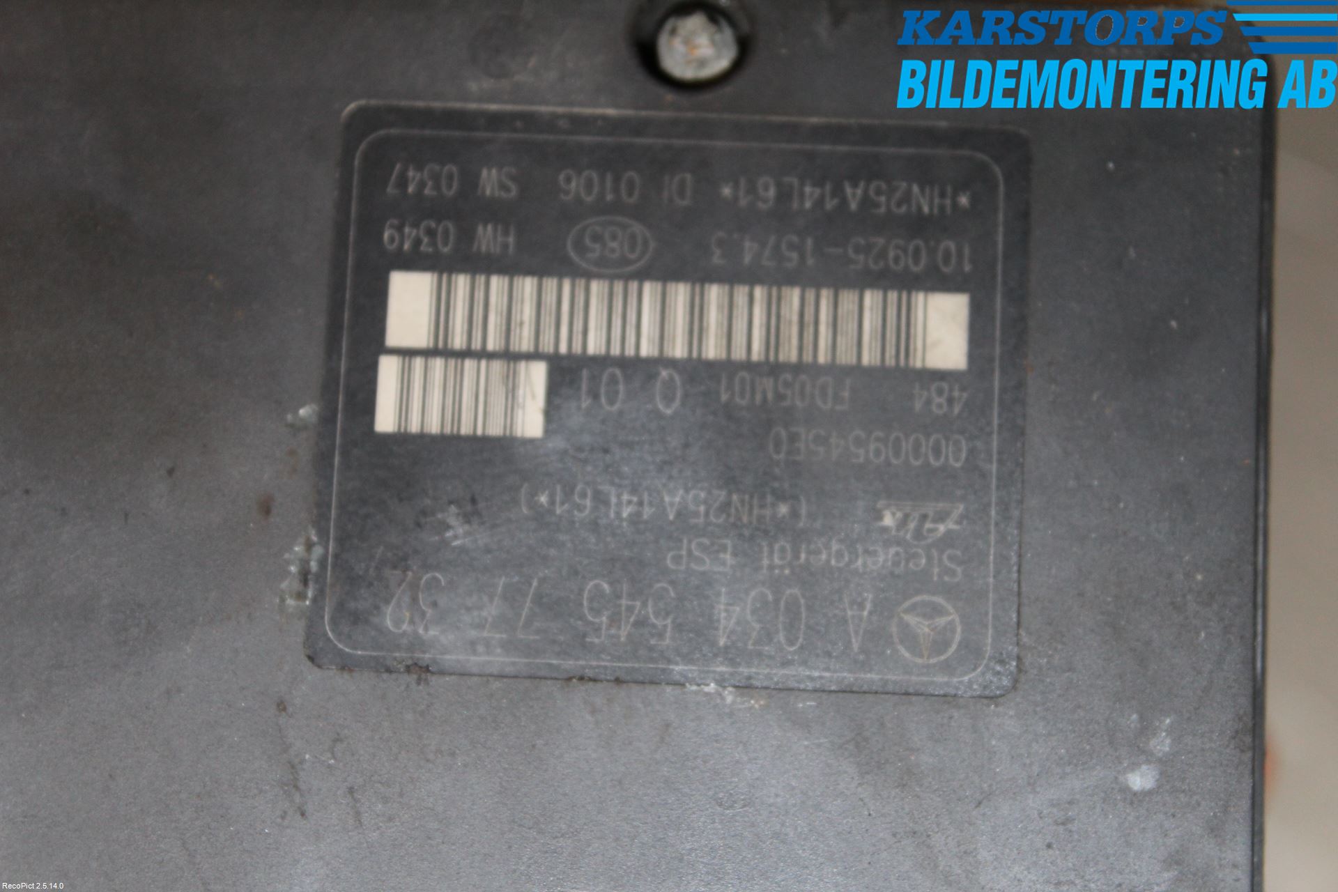Mercedes-Benz MB C (203) 00-07 Abs Hydraulikkaggregat
