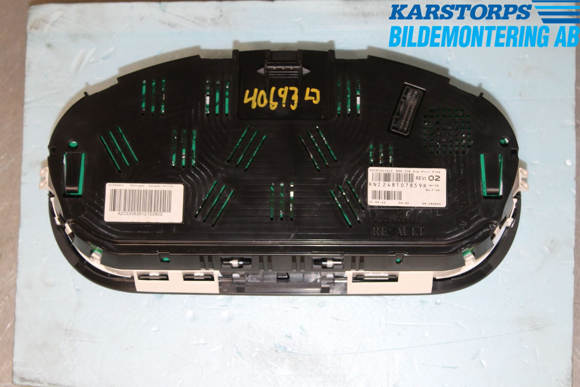 Renault MEGANE III 09-15 Instr Kombinert