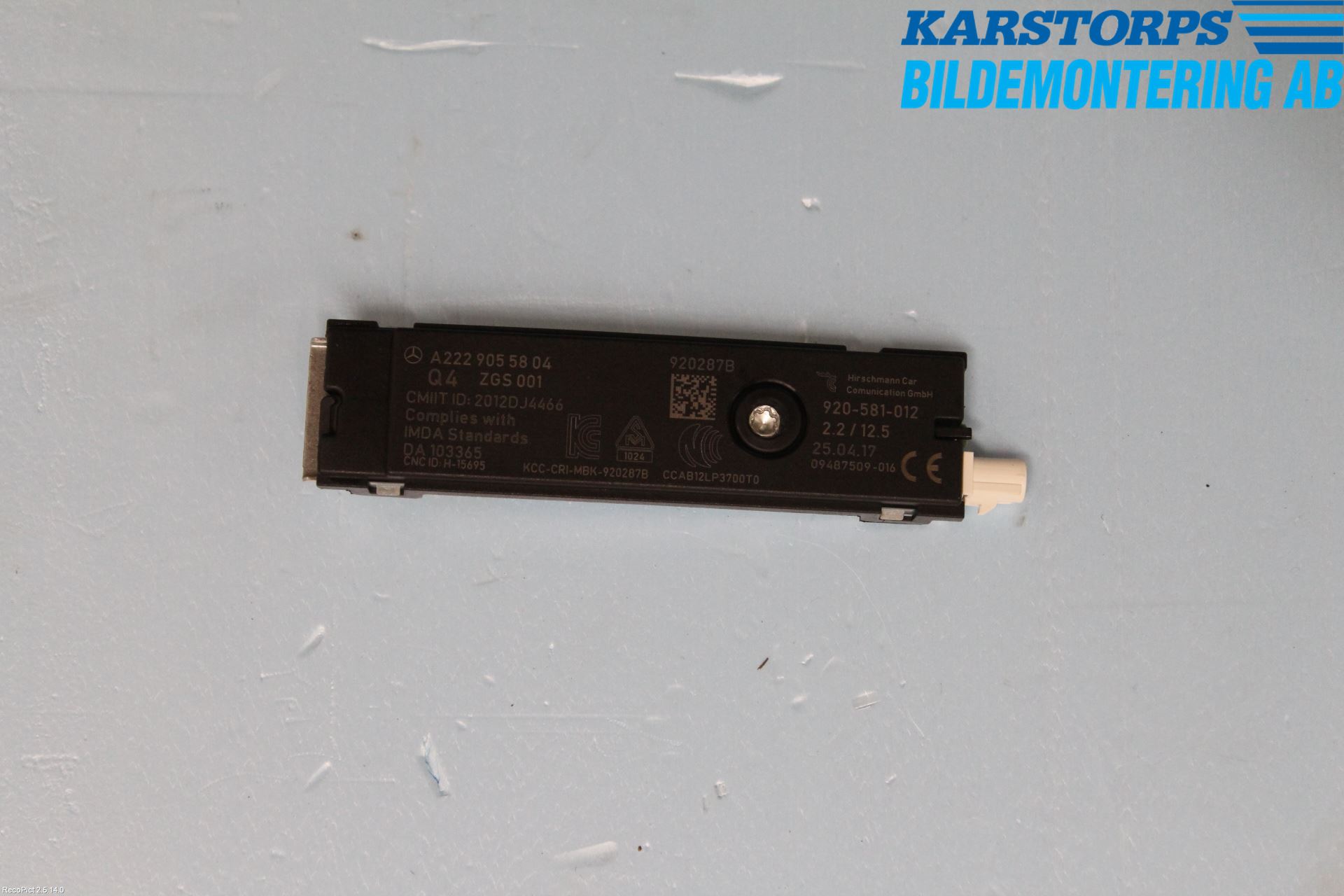 Mercedes-Benz MB C-KLASS (W205) 14-21 Stereo Antenneforsterker