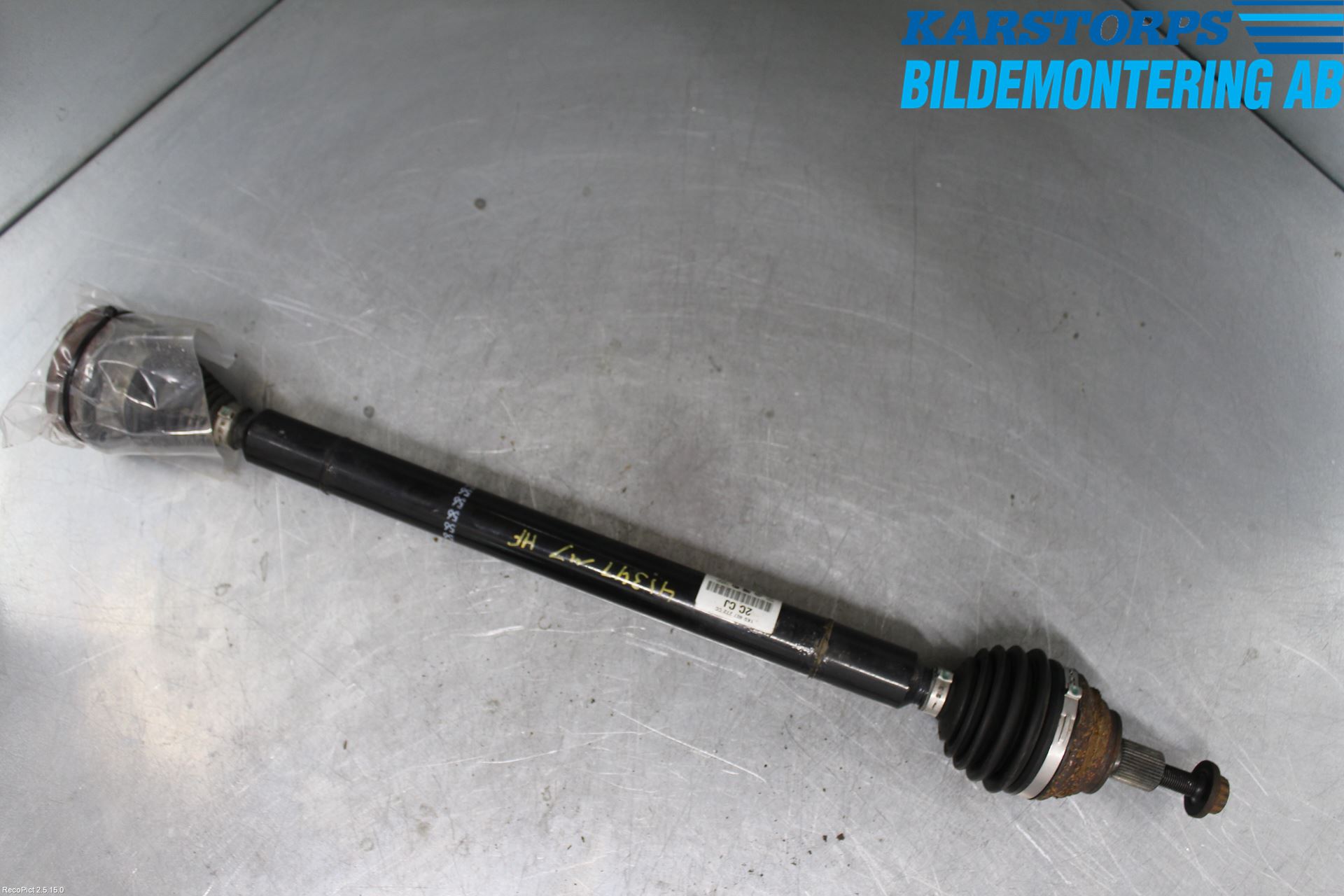 Volkswagen VW GOLF VI 09-13 Drivaksel Foran Kompl Høyre