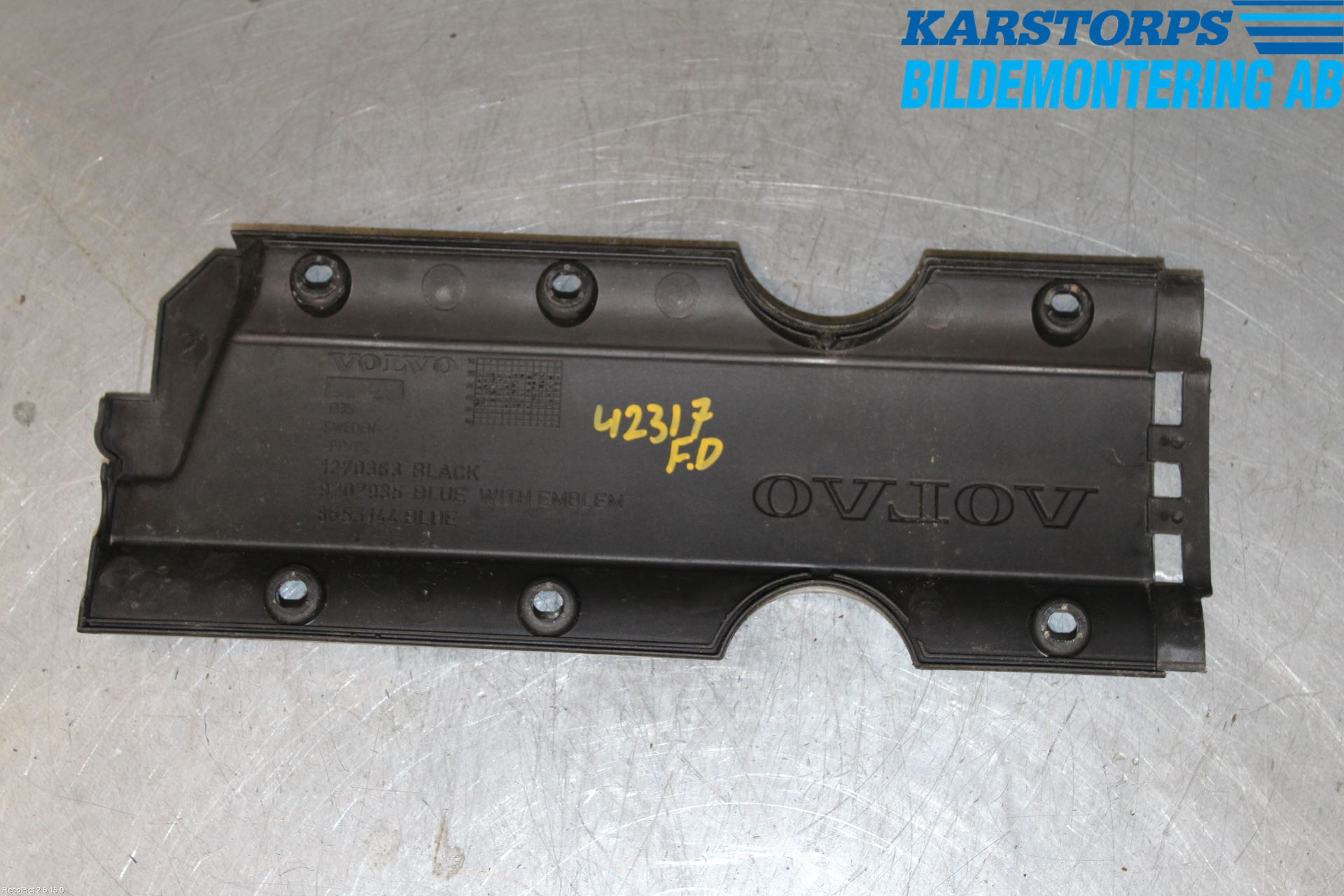 Volvo XC70 01-04 Motor Deksel Over Motor