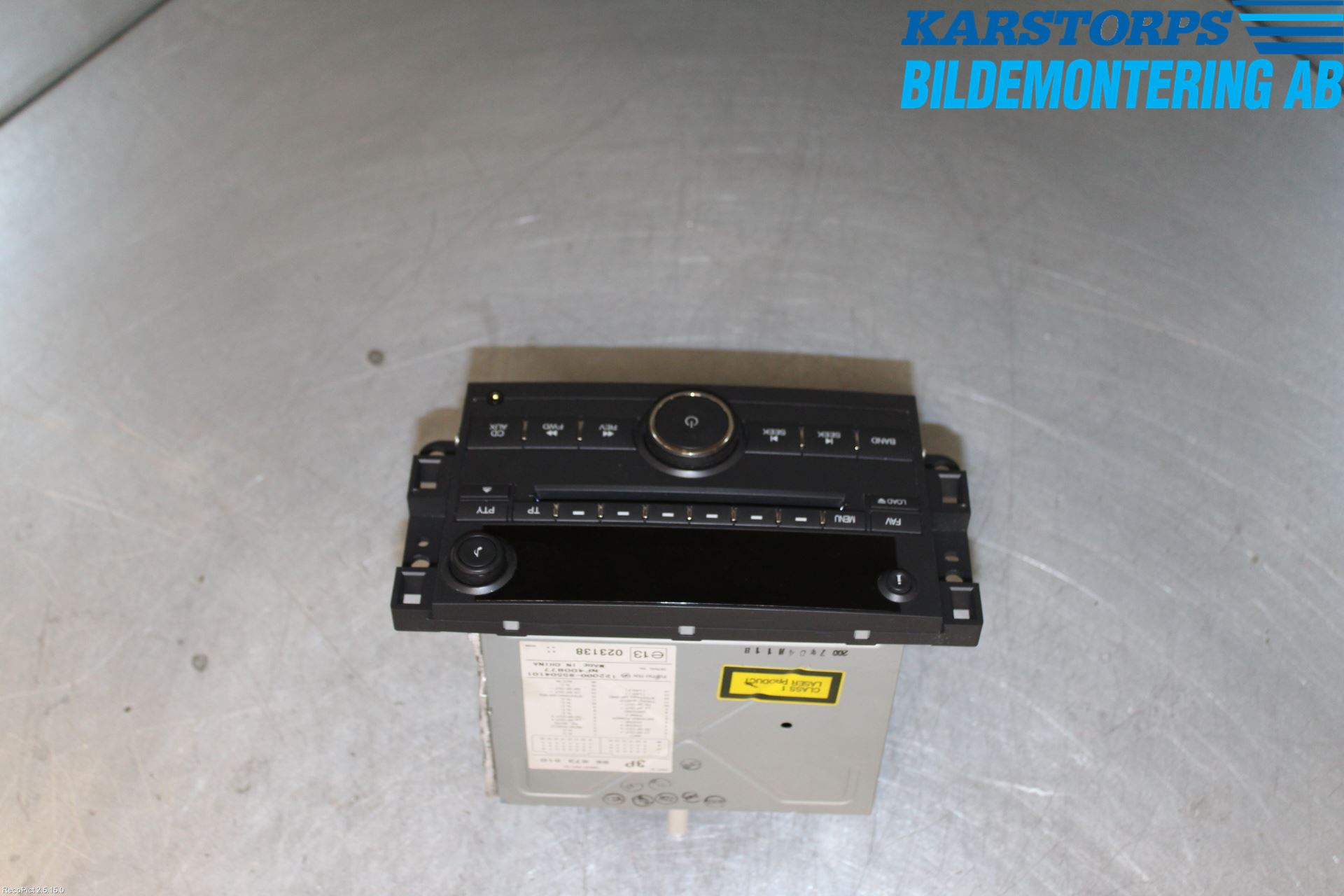 Chevrolet CAPTIVA Stereo Radio Med Cd