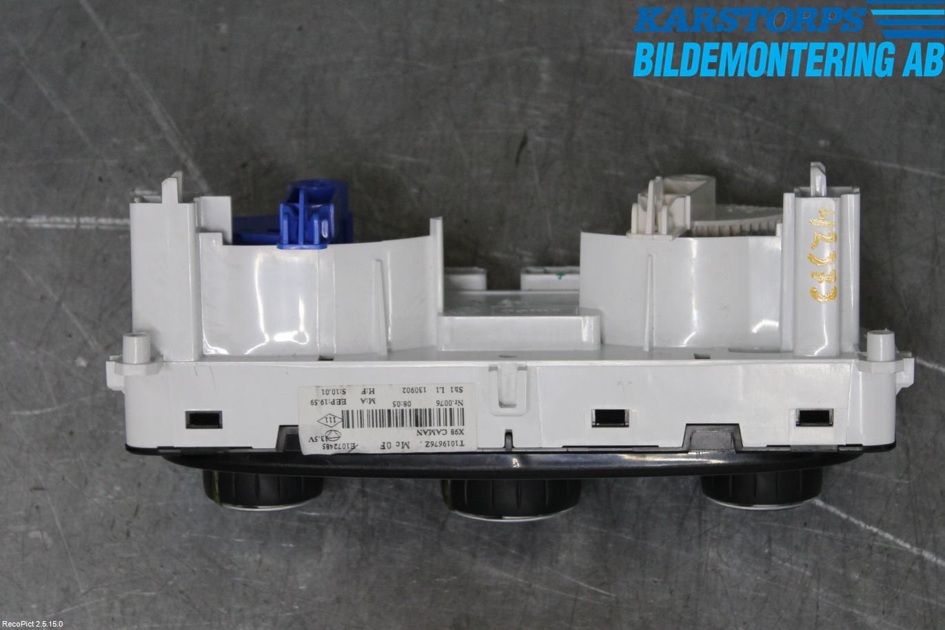 Renault CLIO IV 12-16 Varmeapparat Panel(Regulering)