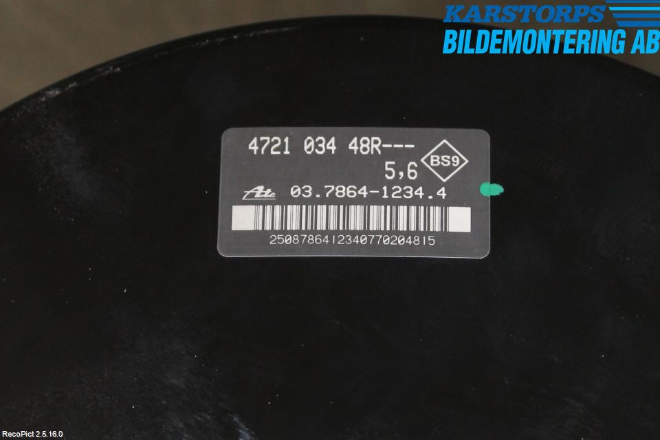 Renault CLIO III  09-12 Bremseservo