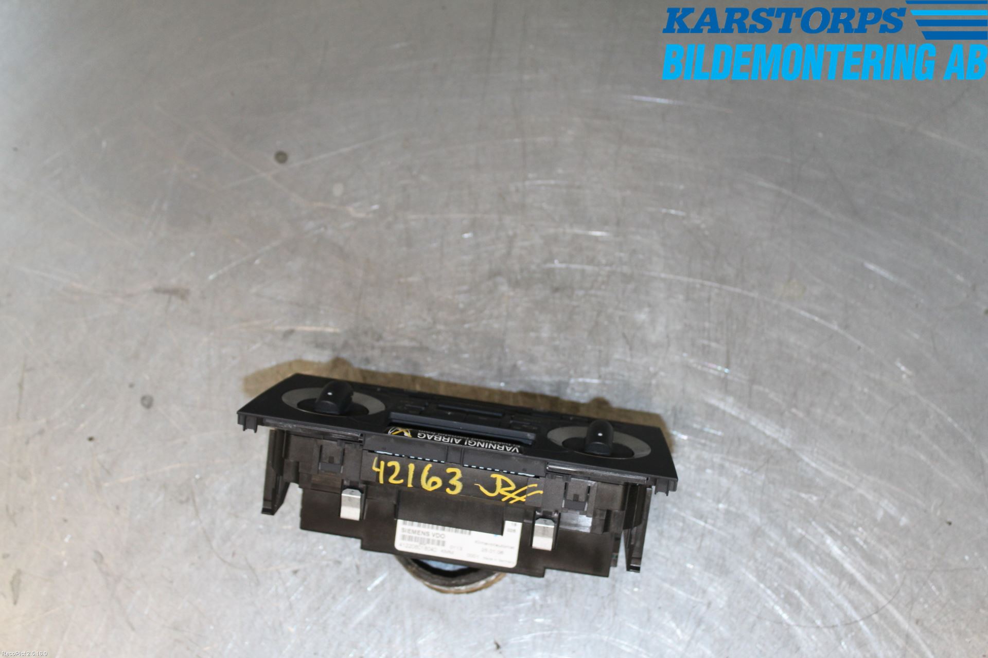 Audi A3/S3 05-13 Varmeapparat Panel(Regulering)